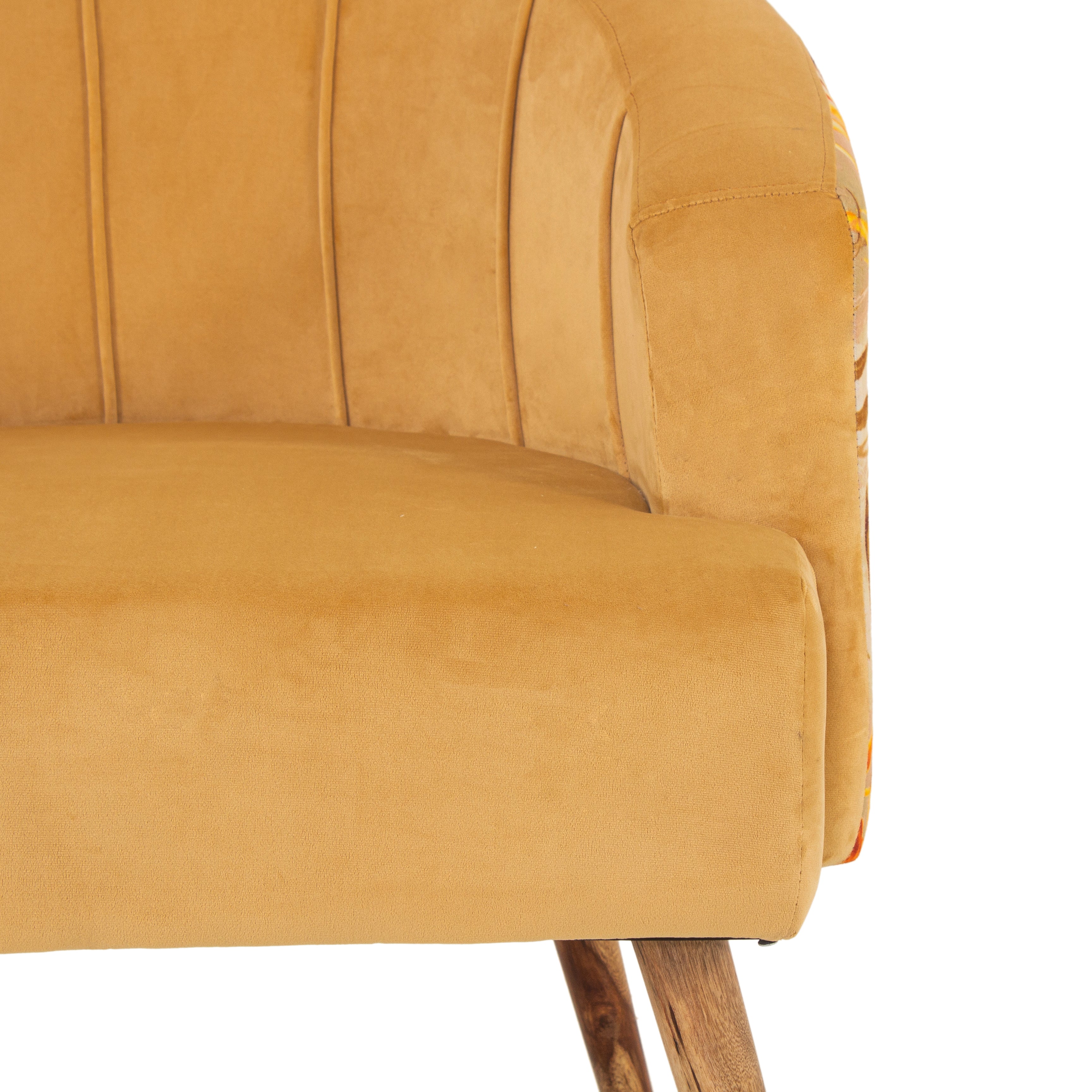 Nova Printed Velvet Chair With Arm For Living Room (Set Of 2) - Peachtree Home