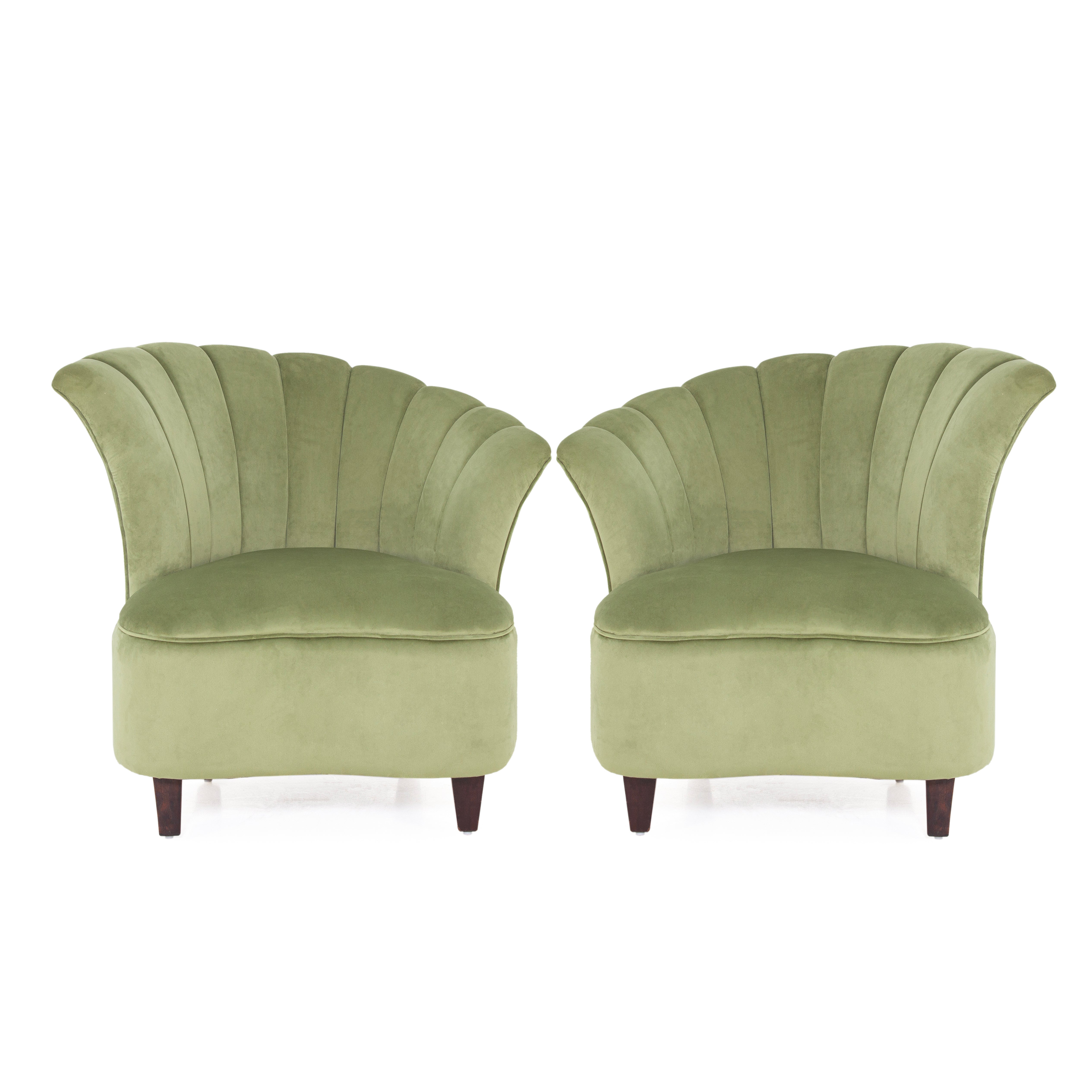 Butterfly Velvet Chair (Set of 2) - Peachtree Home