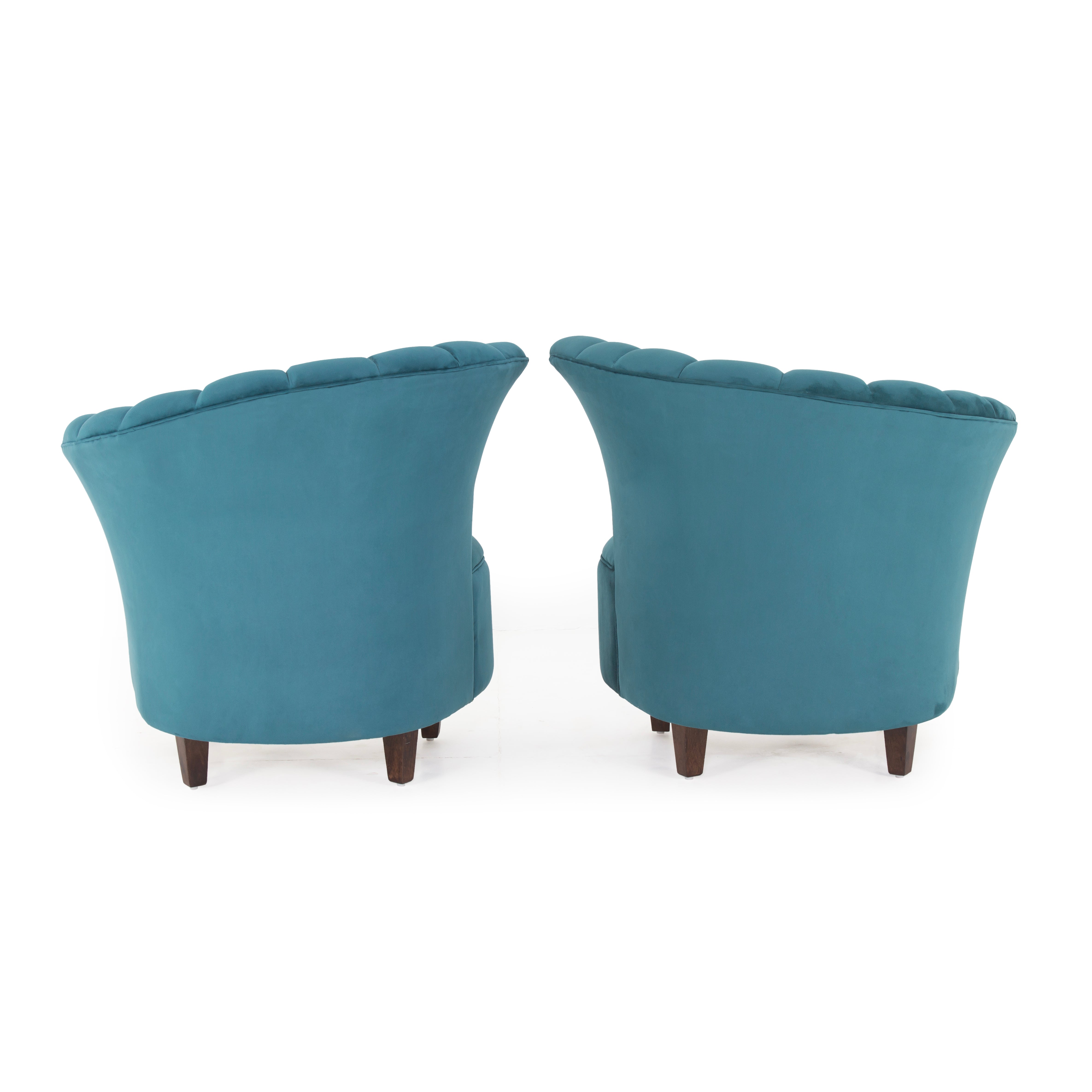 Butterfly Velvet Chair (Set of 2) - Peachtree Home