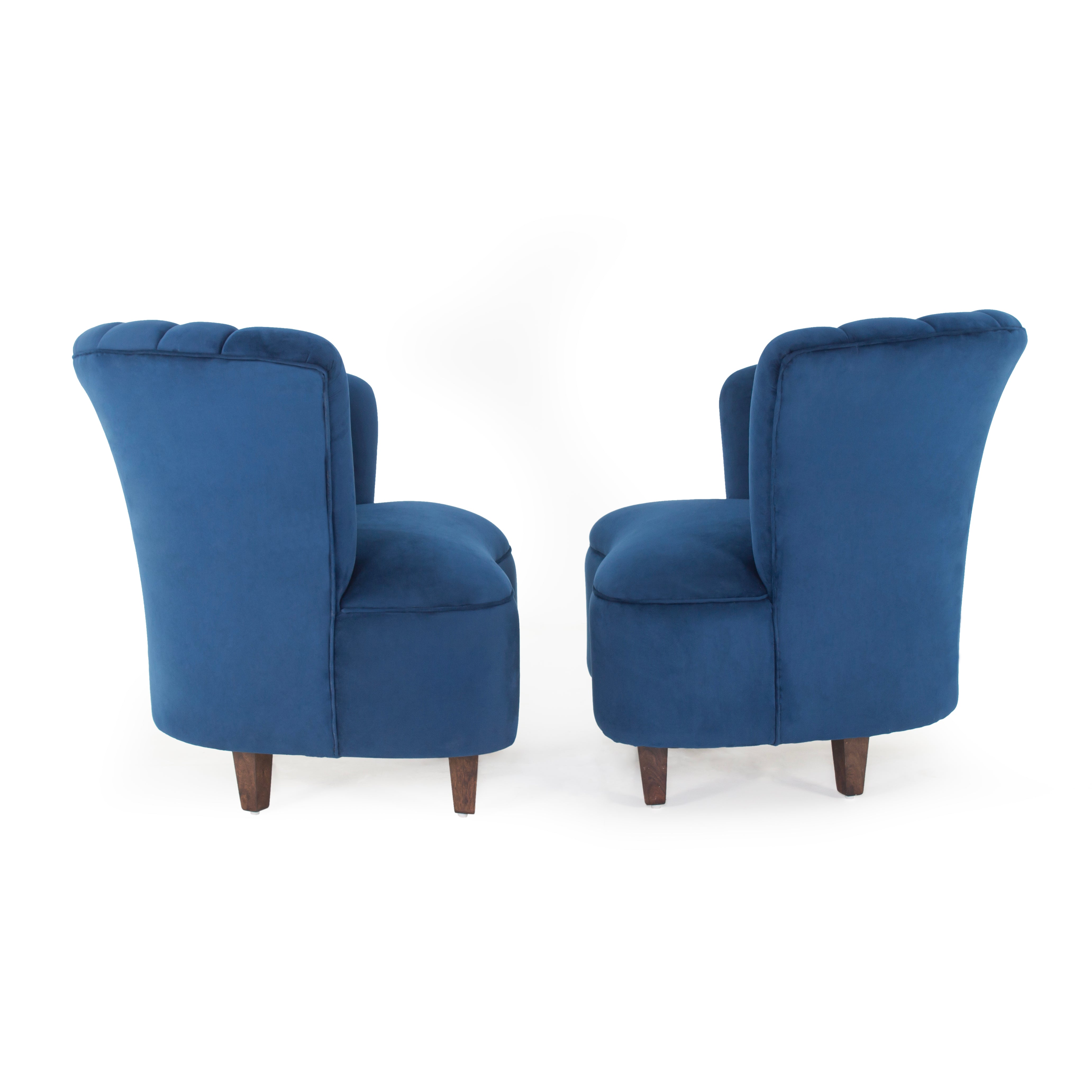 Butterfly Velvet Chair (Set of 2) - Peachtree Home