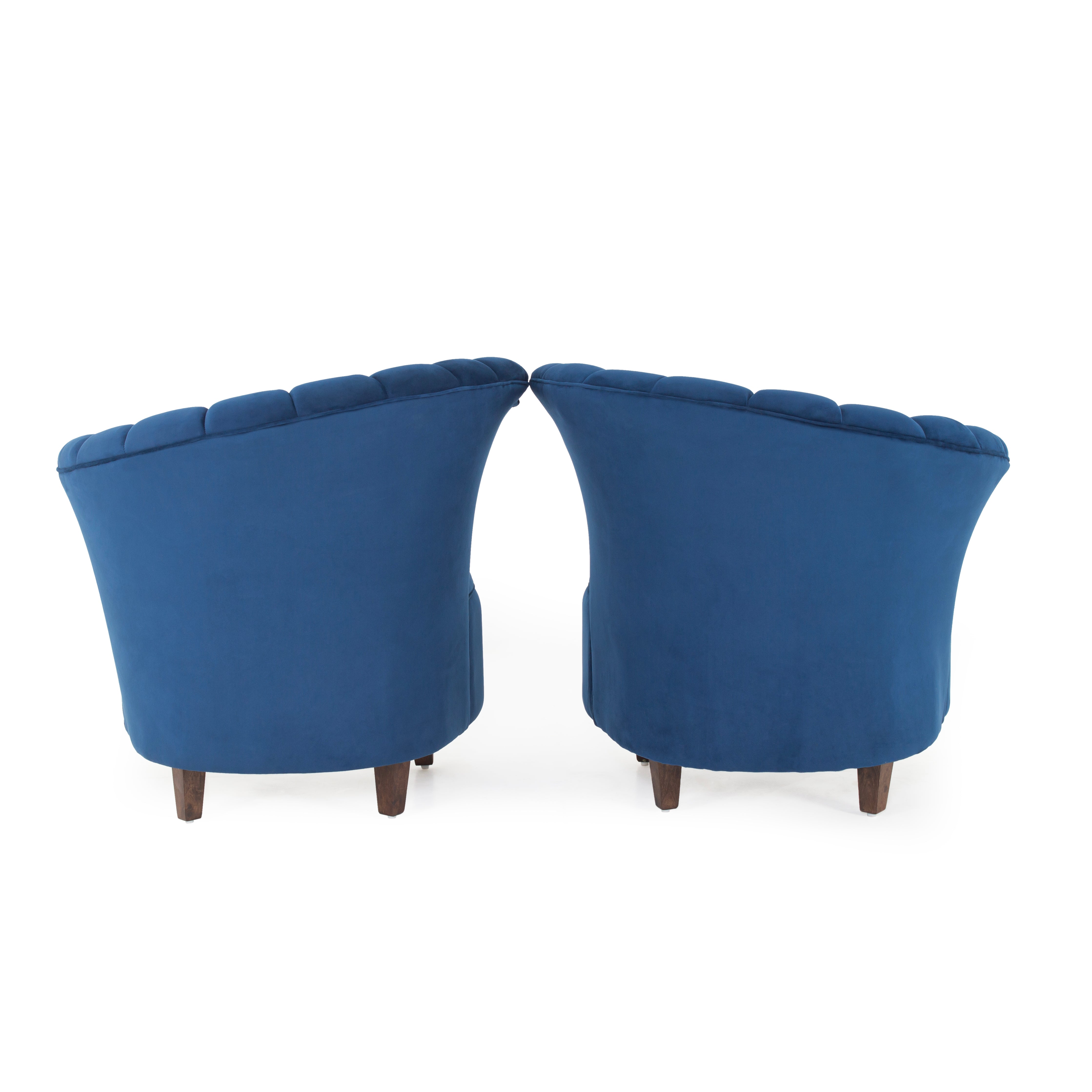 Butterfly Velvet Chair (Set of 2) - Peachtree Home