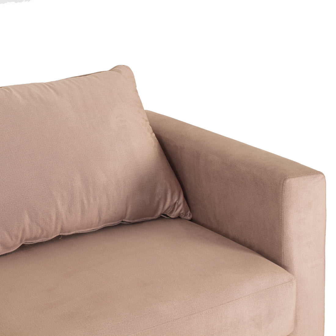 Peachtree Rio Three Seater Sofa Cotton Fabric (Cream) - Peachtree Home