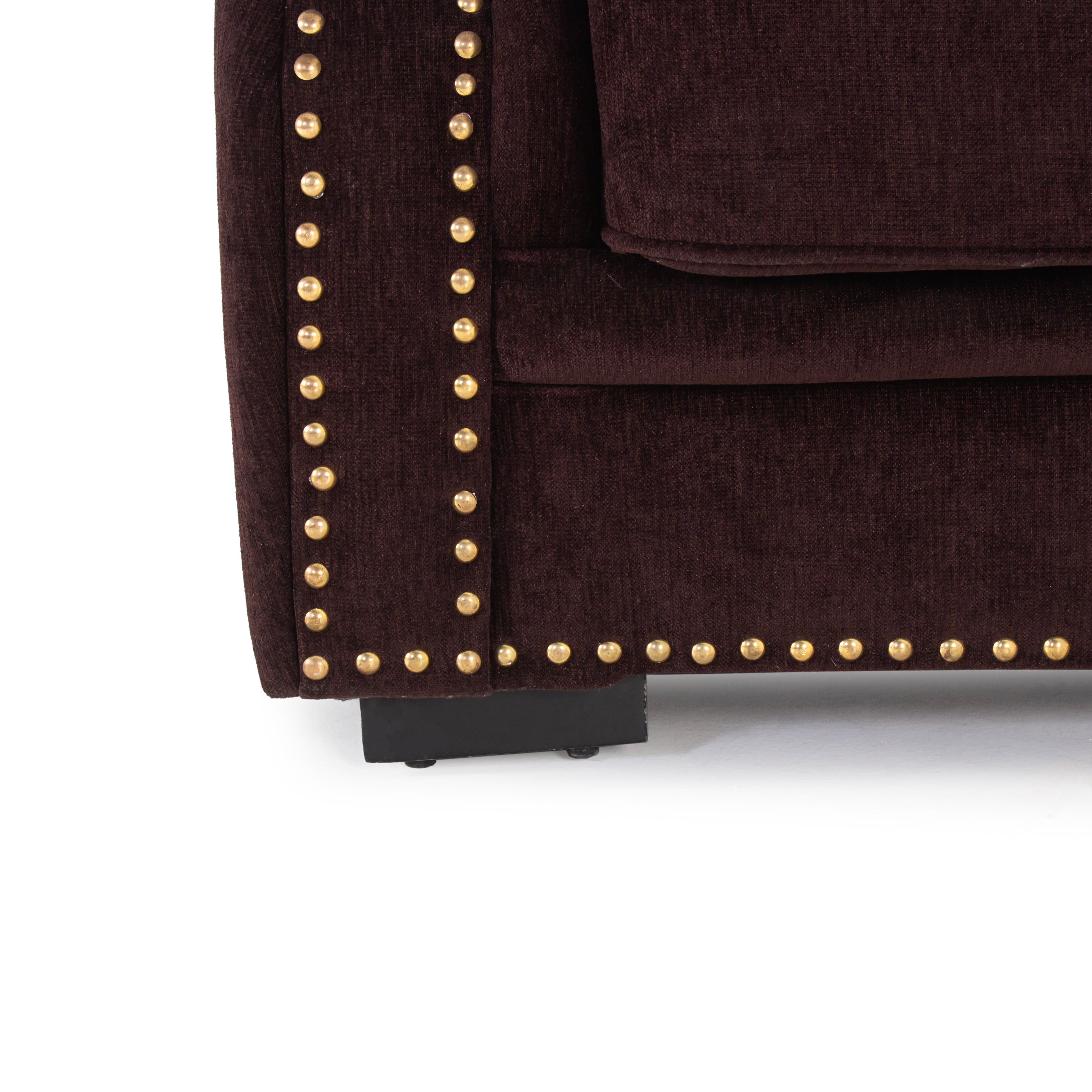 Peachtree Alton Two Seater Sofa Malfino Fabric (Dark Brown) - Peachtree Home