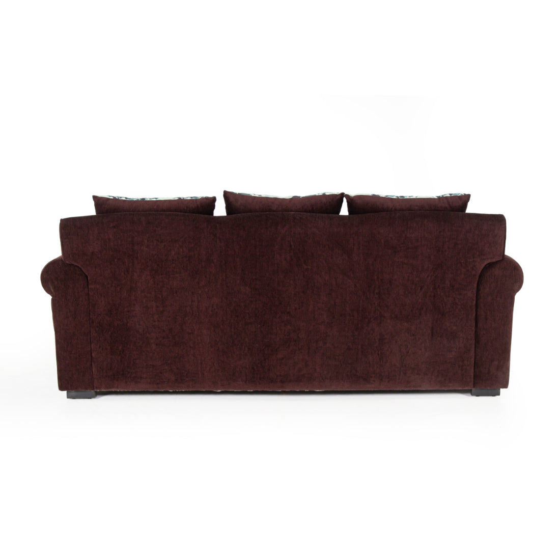 Peachtree Alton Three Seater Sofa Malfino Fabric (Dark Brown) - Peachtree Home