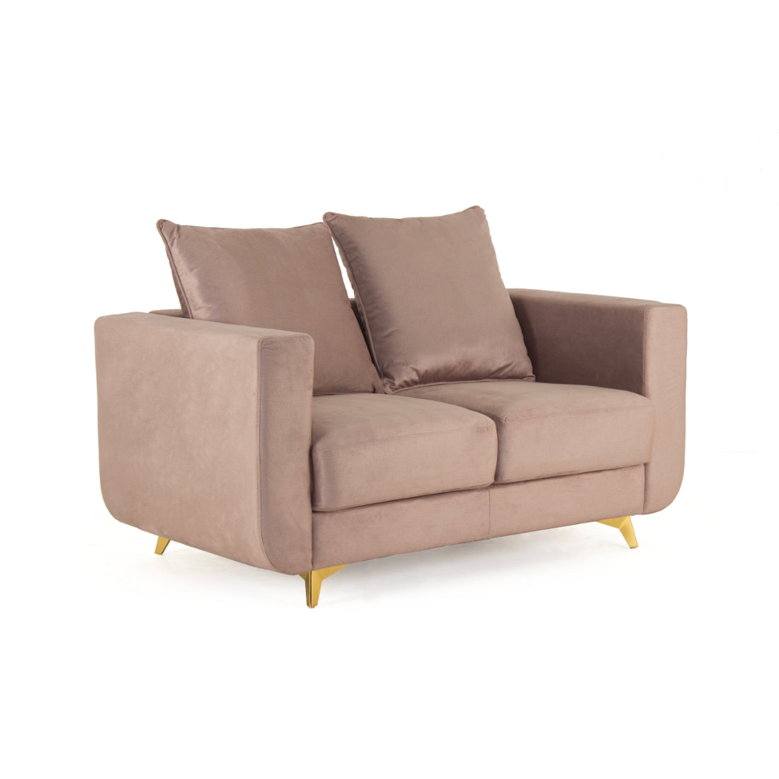 Peachtree Rio Two Seater Sofa Cotton Fabric (Cream) - Peachtree Home