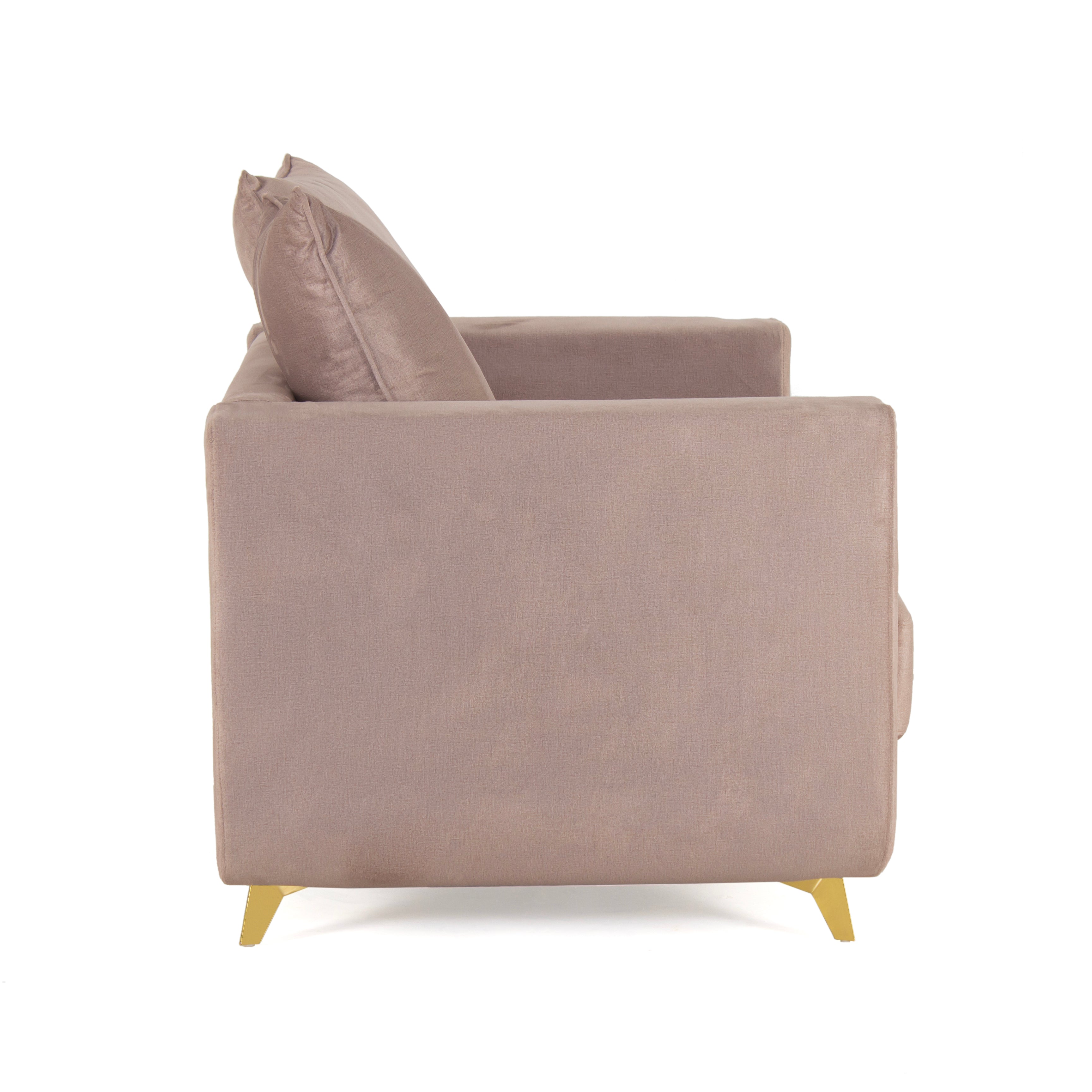 Peachtree Rio Two Seater Sofa Cotton Fabric (Cream) - Peachtree Home