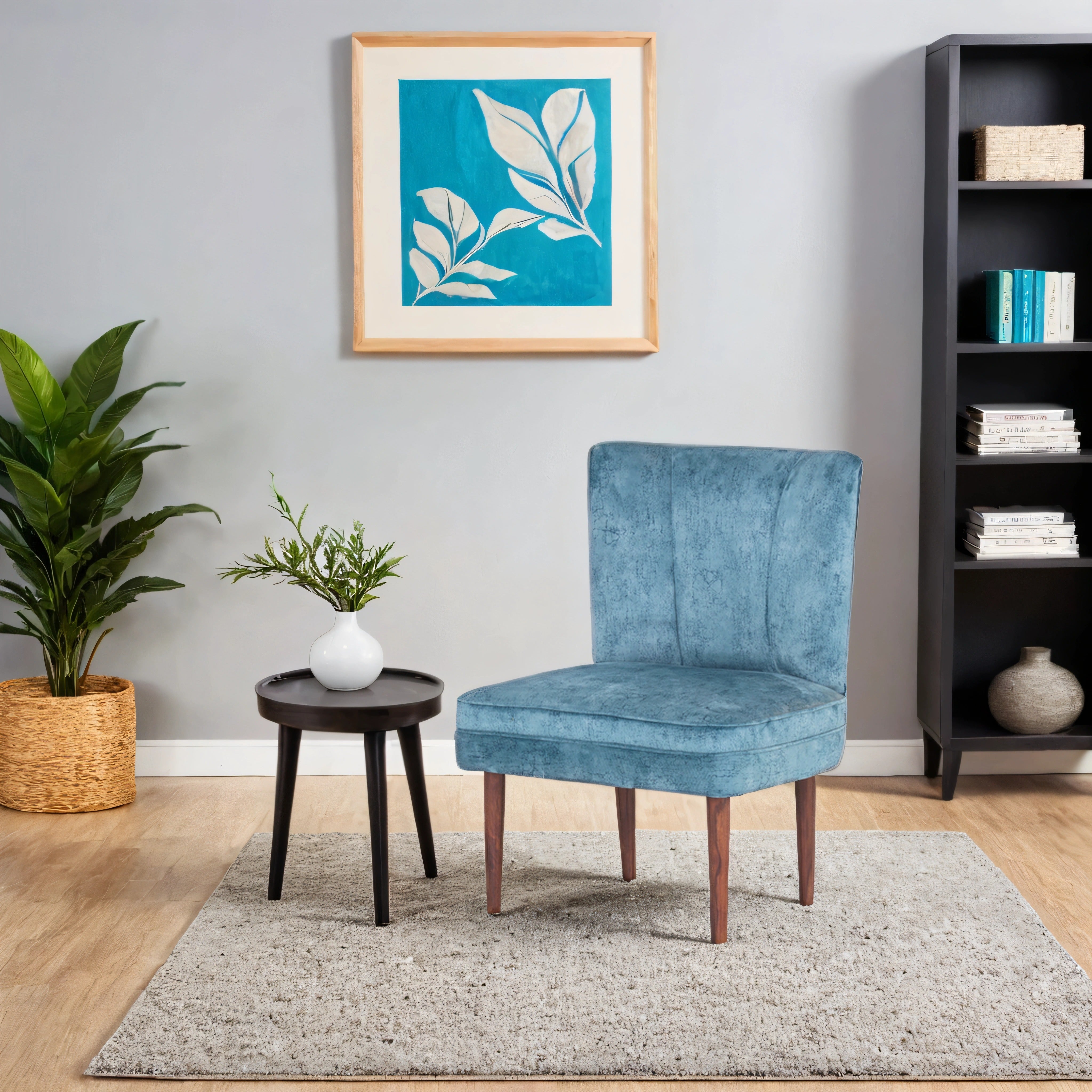 Rochllee Suede Velvet Chair For Living Room (Set Of 2) - Peachtree Home
