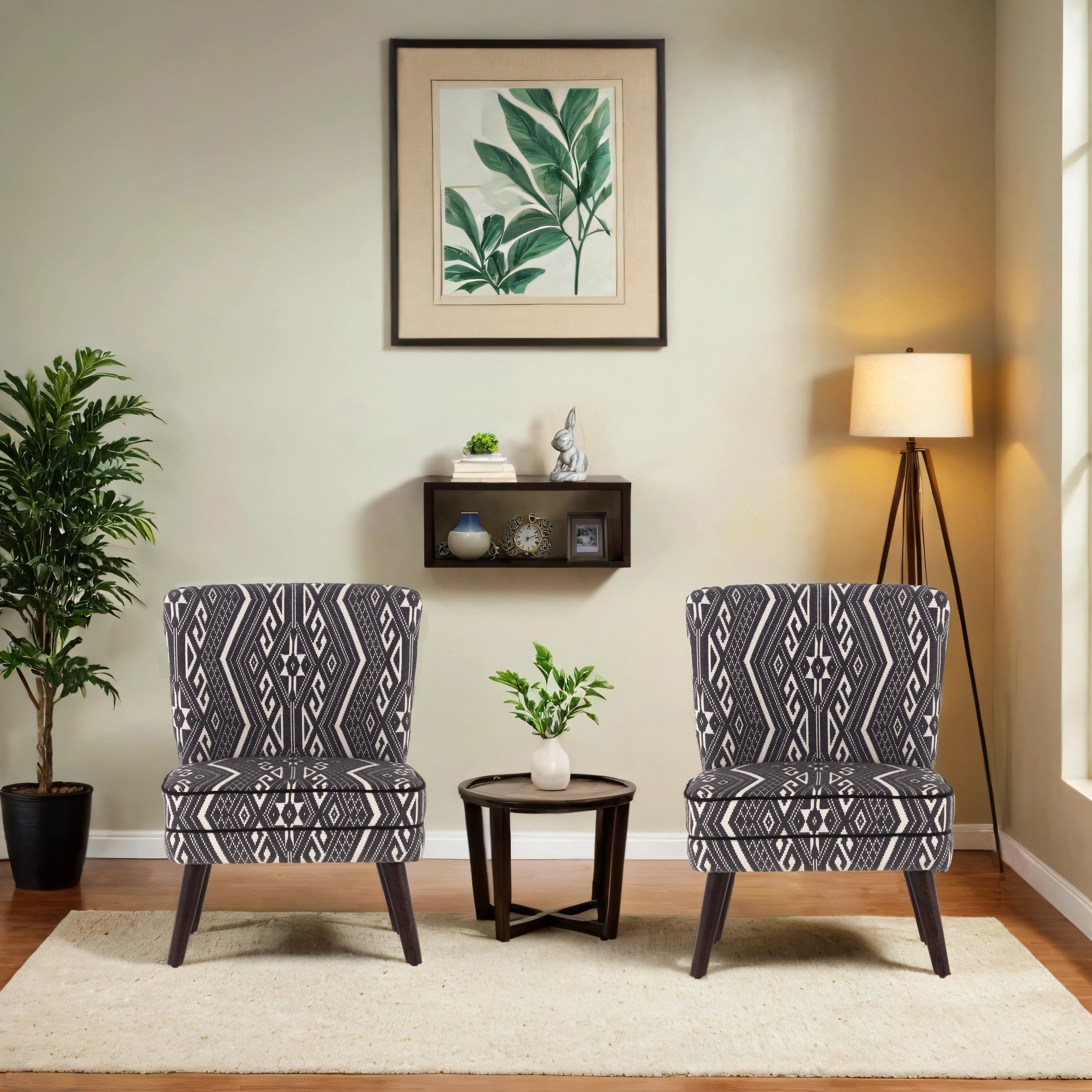 Rochllee Suede Velvet Chair For Living Room (Set Of 2) - Peachtree Home