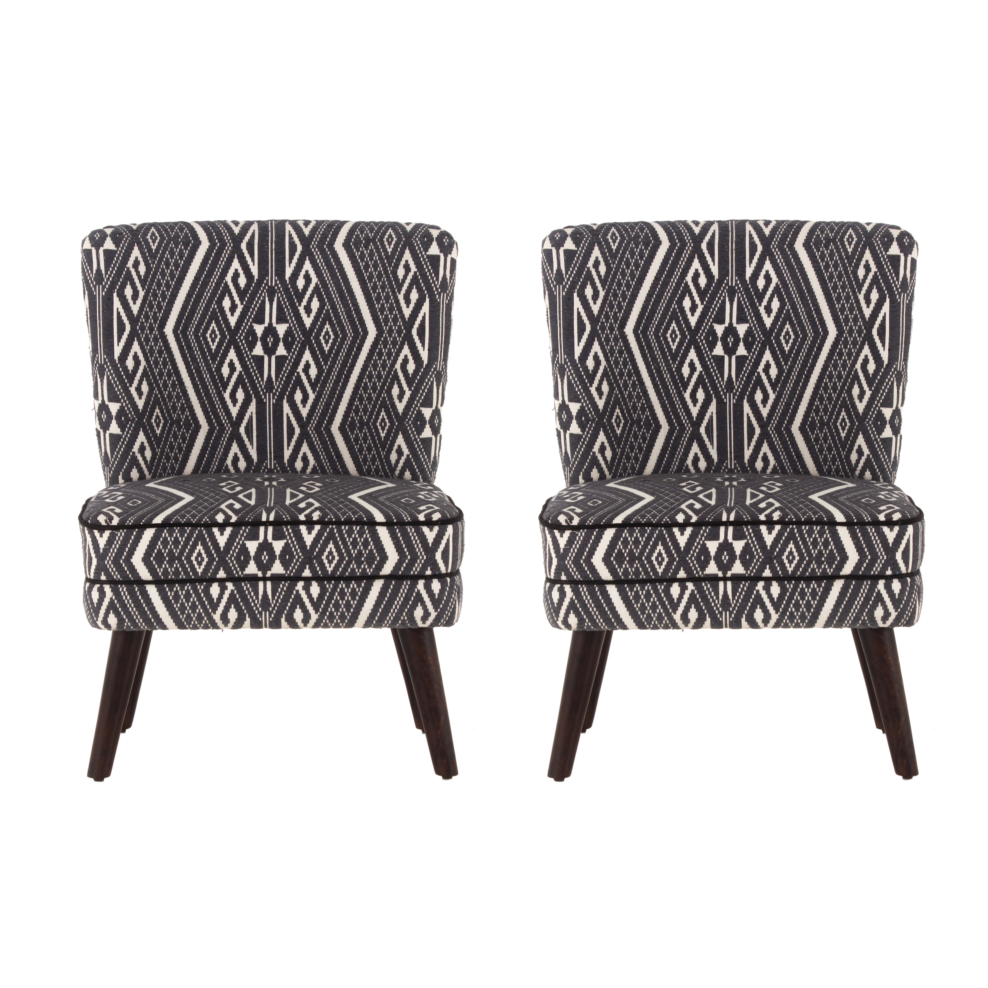 Rochllee Suede Velvet Chair For Living Room (Set Of 2) - Peachtree Home
