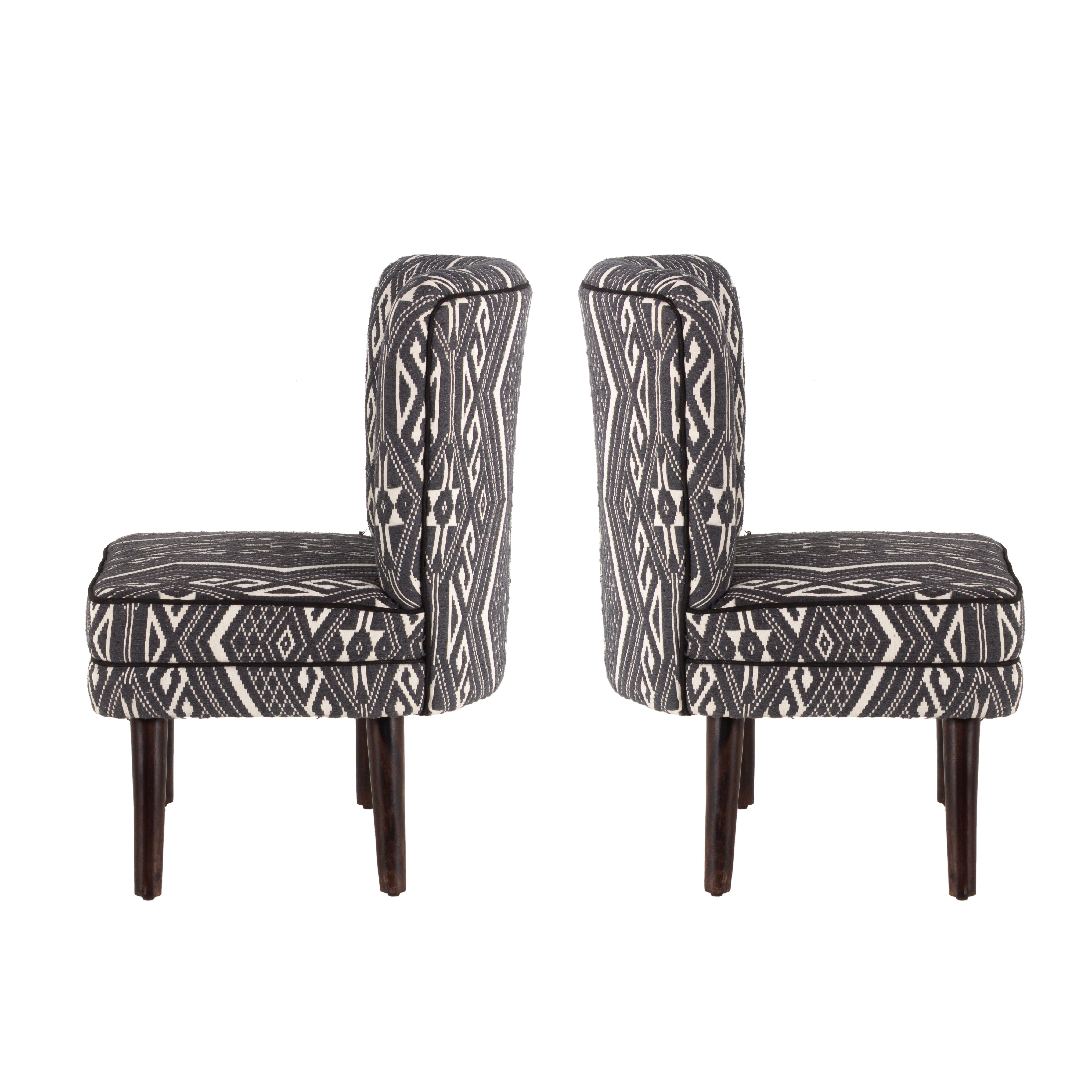 Rochllee Suede Velvet Chair For Living Room (Set Of 2) - Peachtree Home