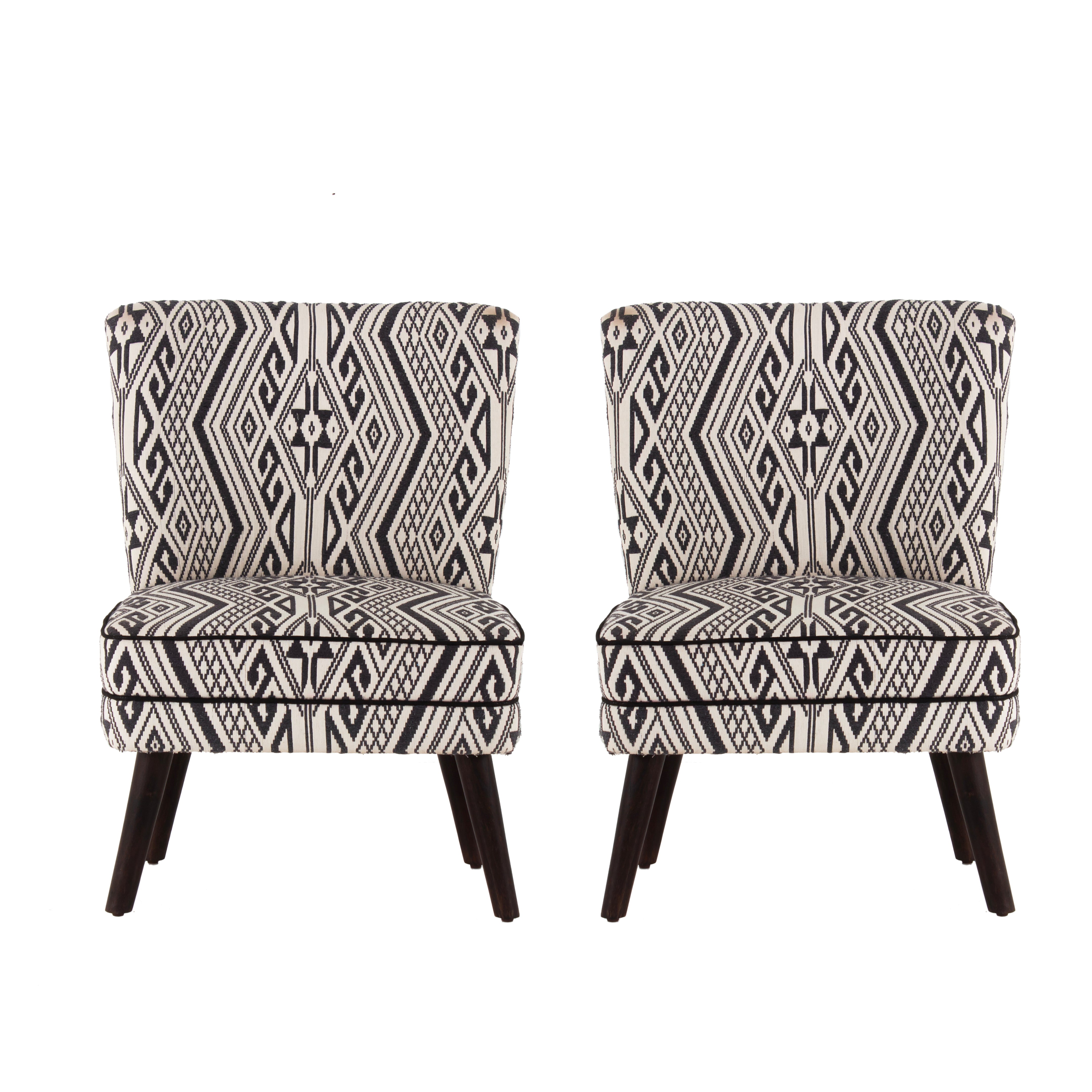Rochllee Suede Velvet Chair For Living Room (Set Of 2) - Peachtree Home