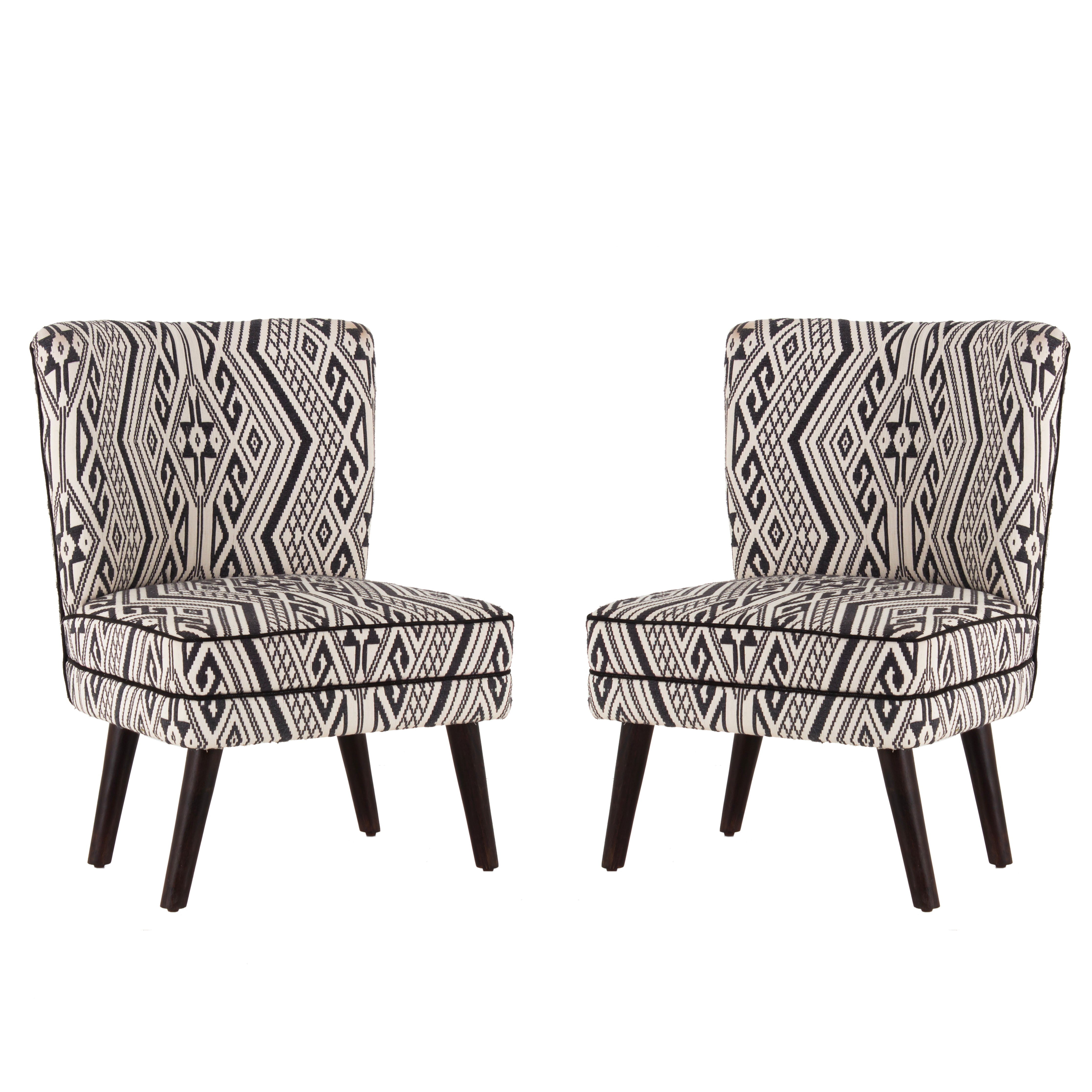 Rochllee Suede Velvet Chair For Living Room (Set Of 2) - Peachtree Home