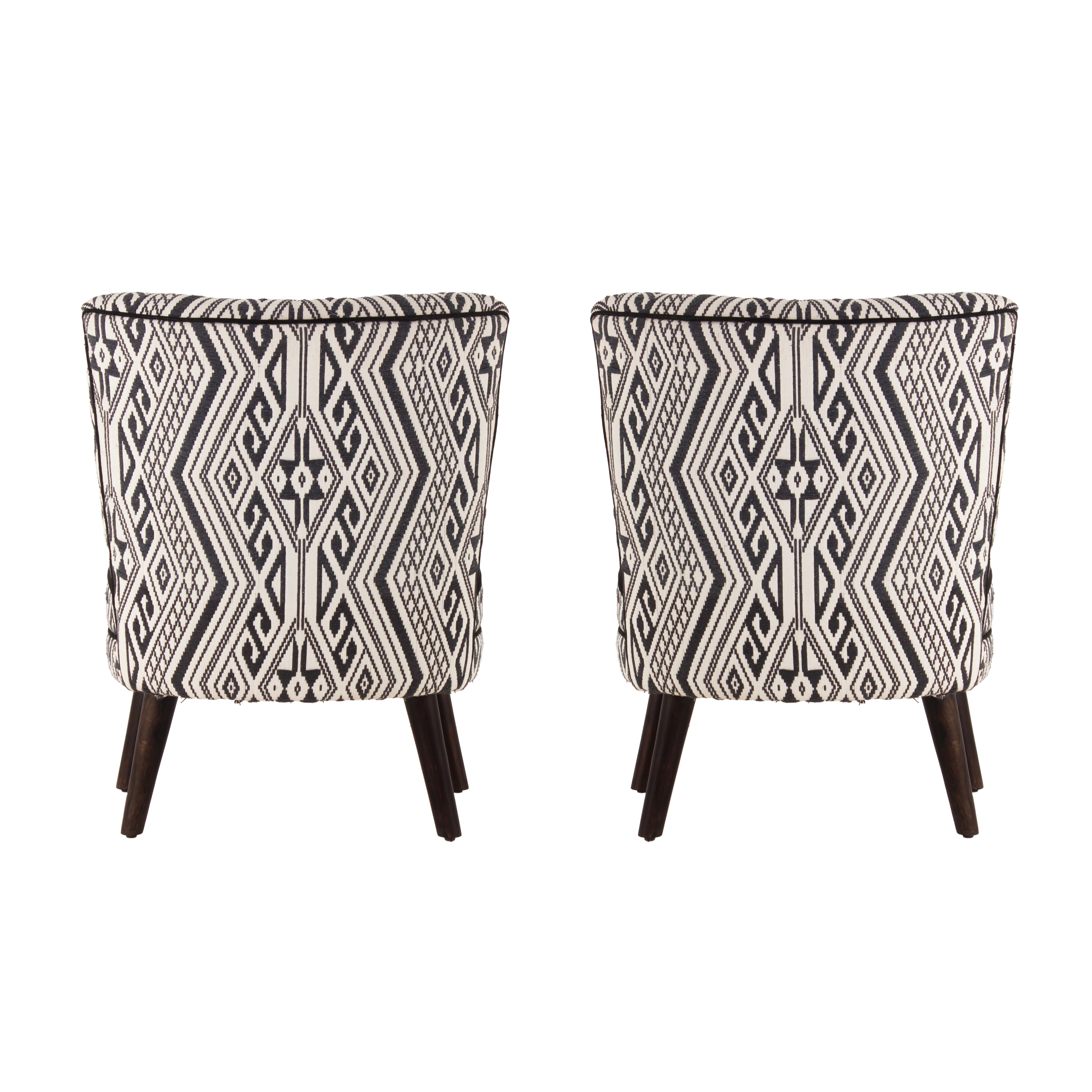 Rochllee Suede Velvet Chair For Living Room (Set Of 2) - Peachtree Home