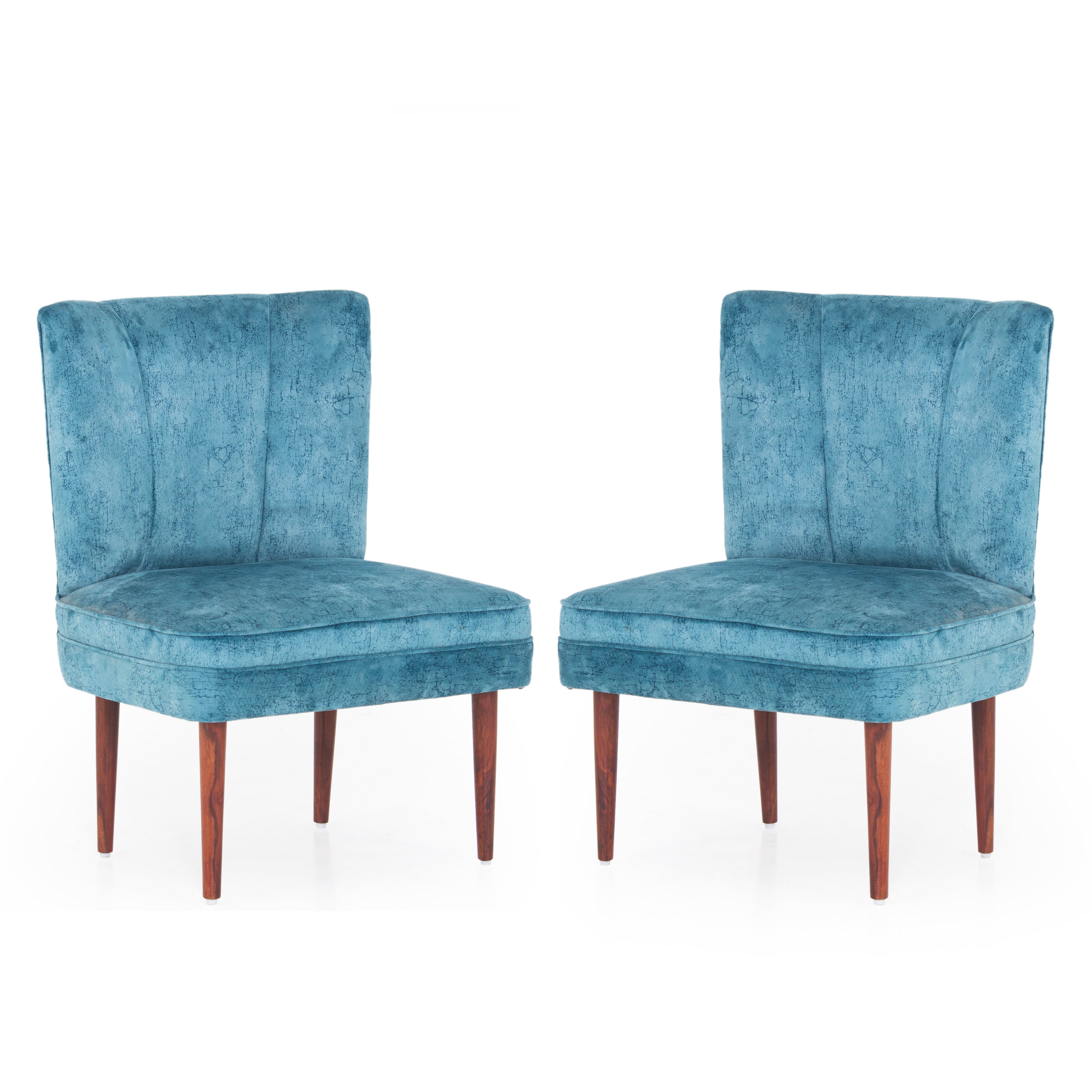 Rochllee Suede Velvet Chair For Living Room (Set Of 2) - Peachtree Home