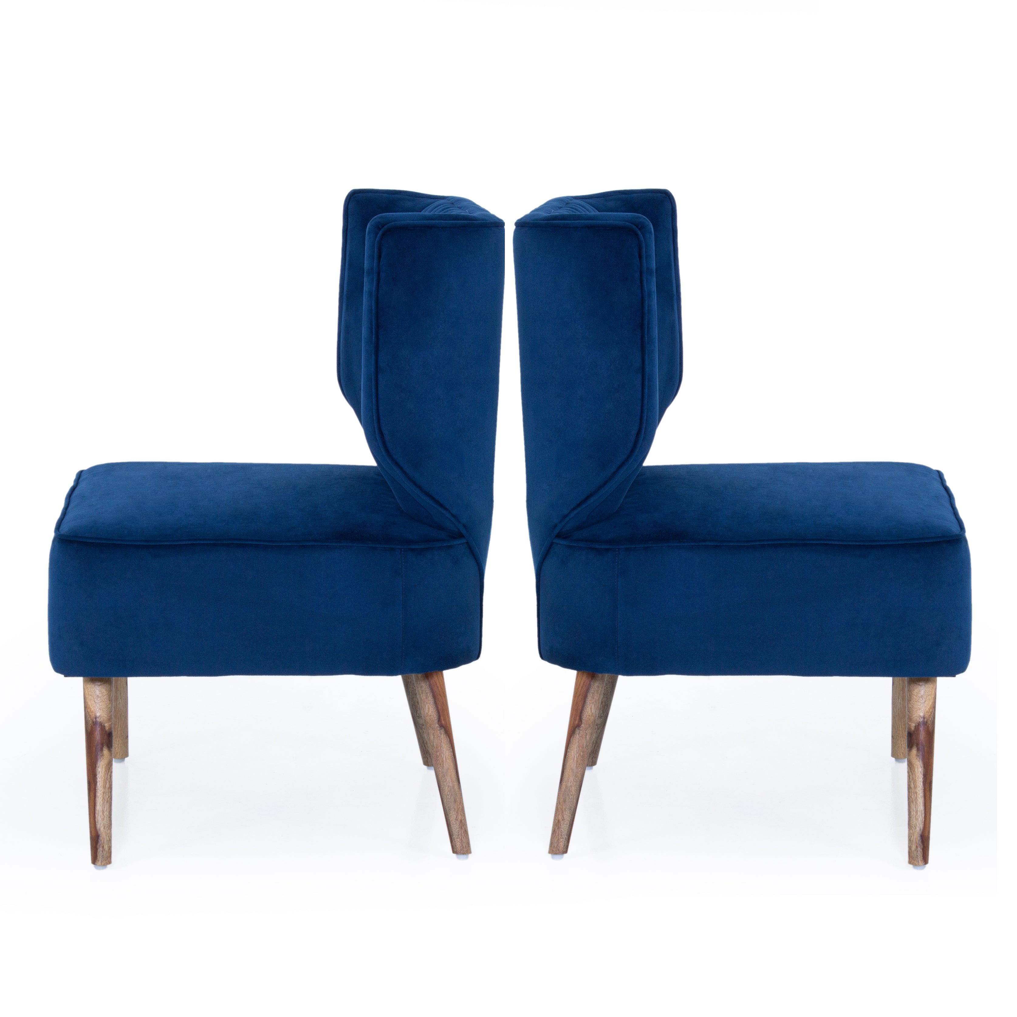 Gravity Velvet Chair For Living Room (Set Of 2) - Peachtree Home