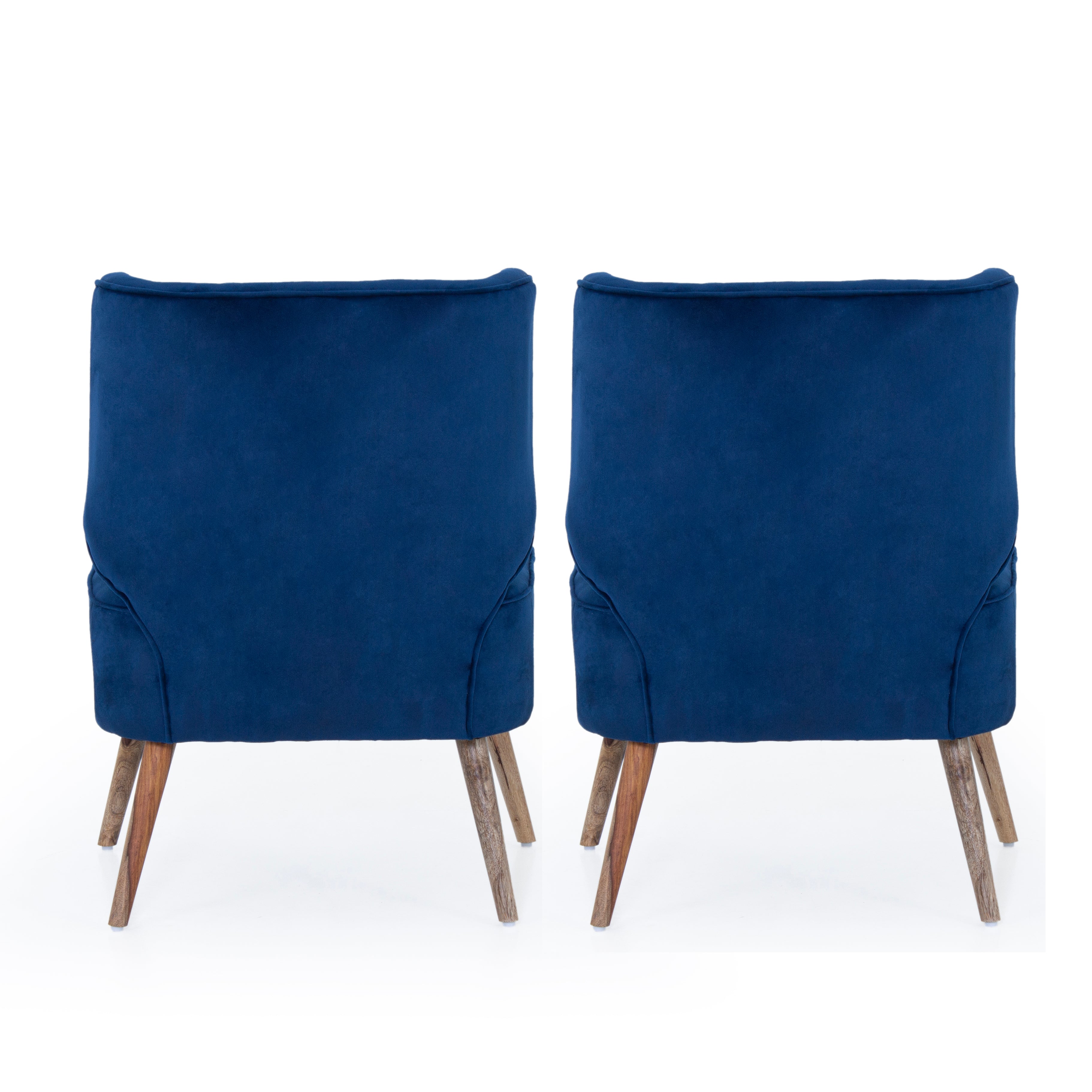 Gravity Velvet Chair For Living Room (Set Of 2) - Peachtree Home