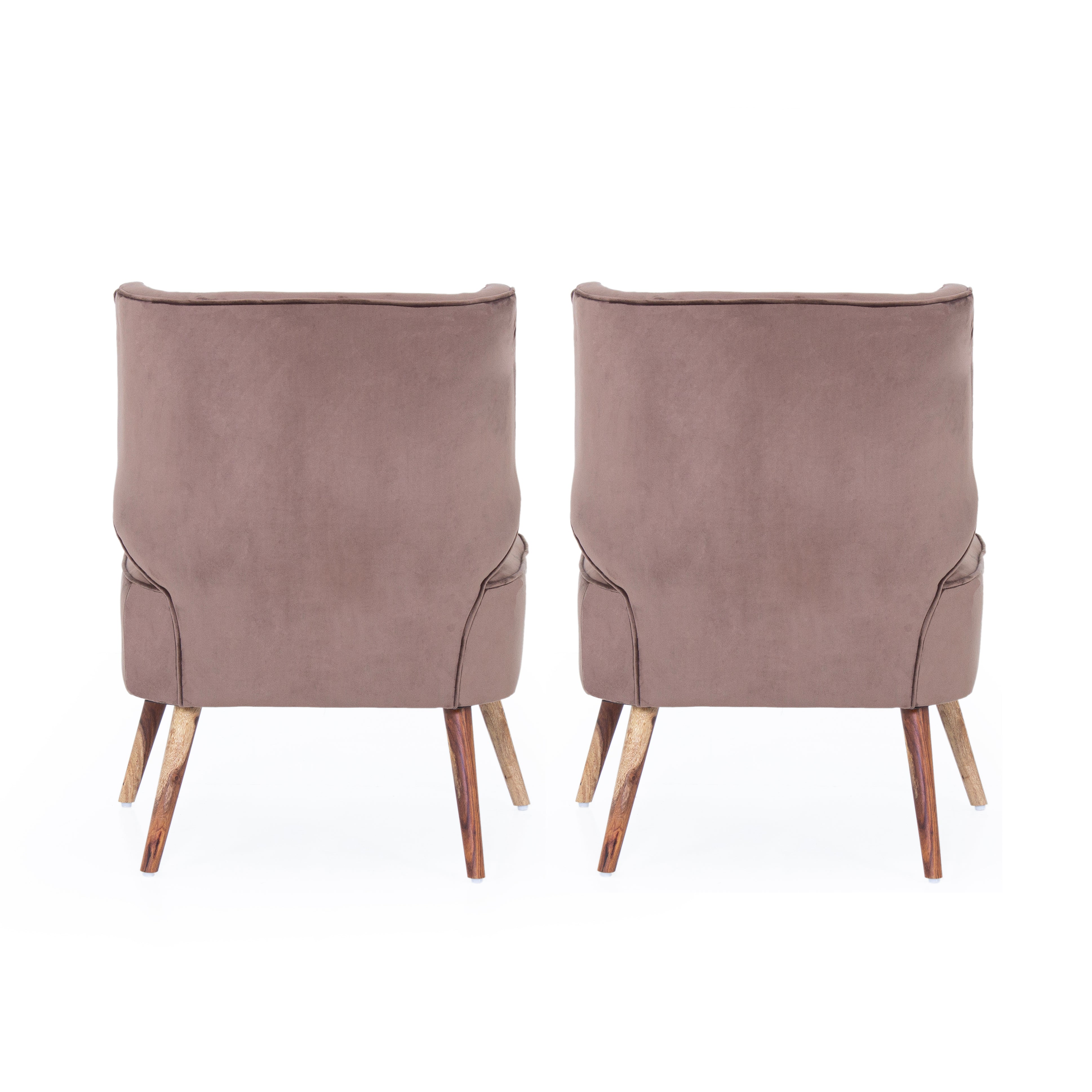 Gravity Velvet Chair For Living Room (Set Of 2) - Peachtree Home