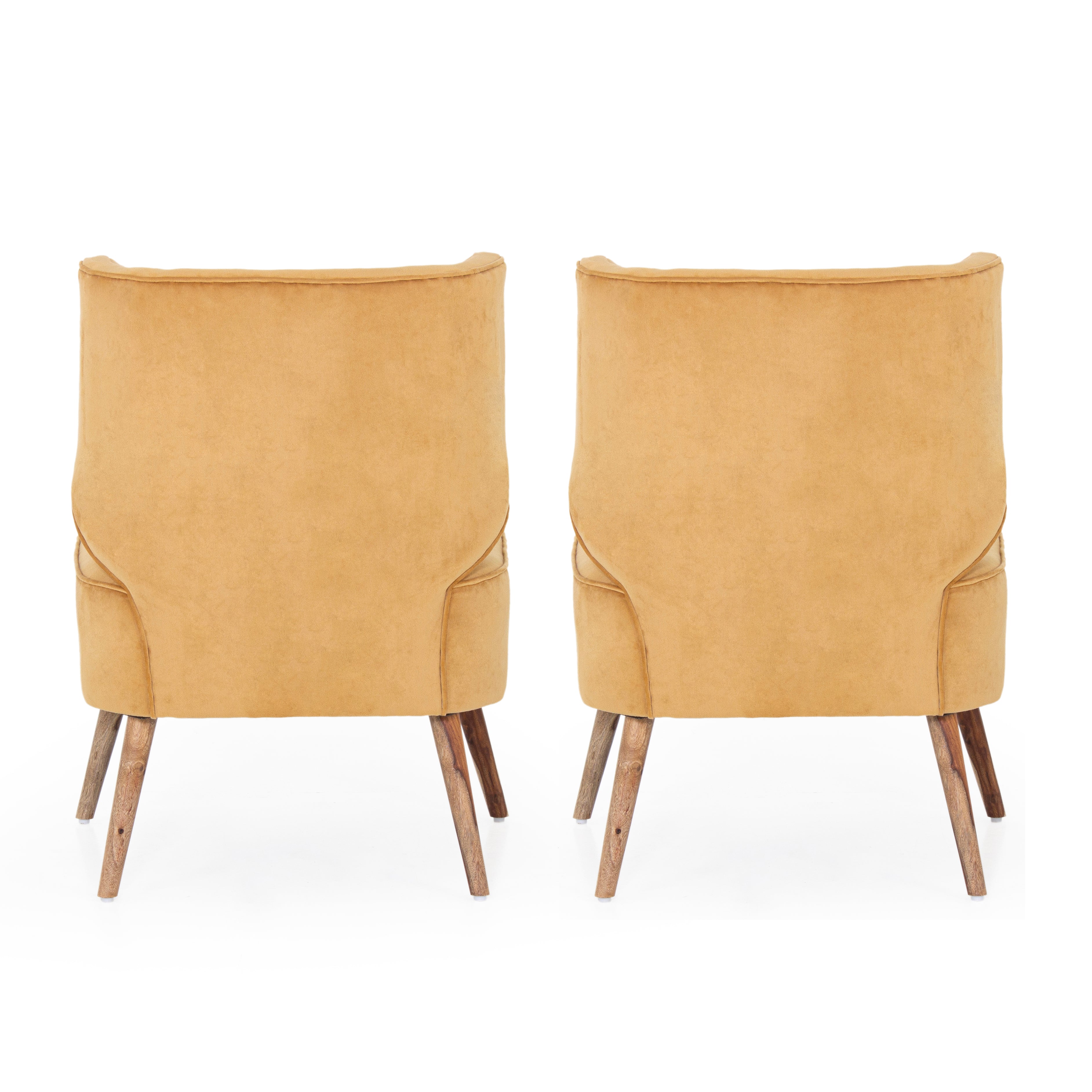 Gravity Velvet Chair For Living Room (Set Of 2) - Peachtree Home