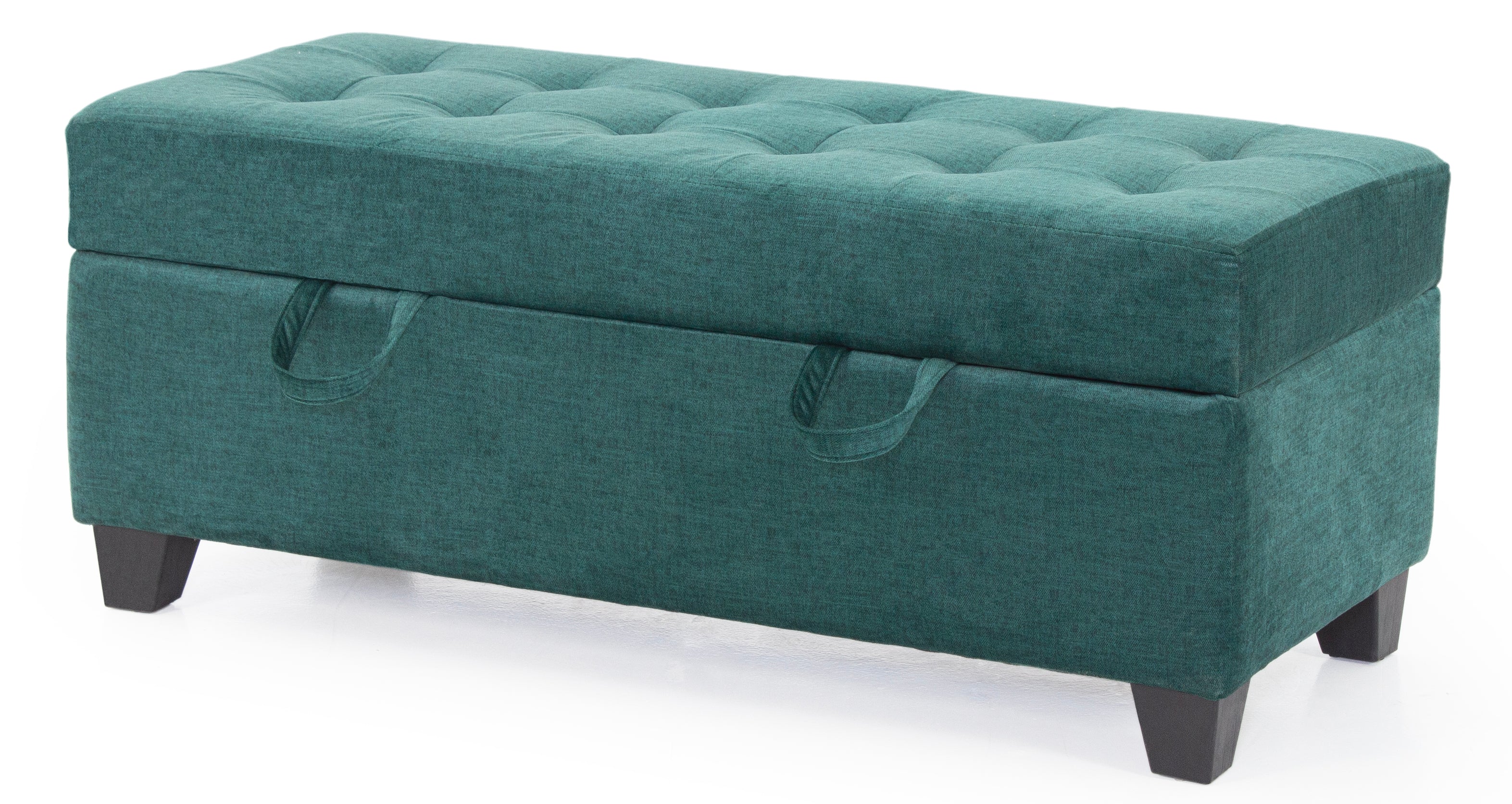 Peachtree Comi Big Pouffee Swed Velvet (Green) - Peachtree Home
