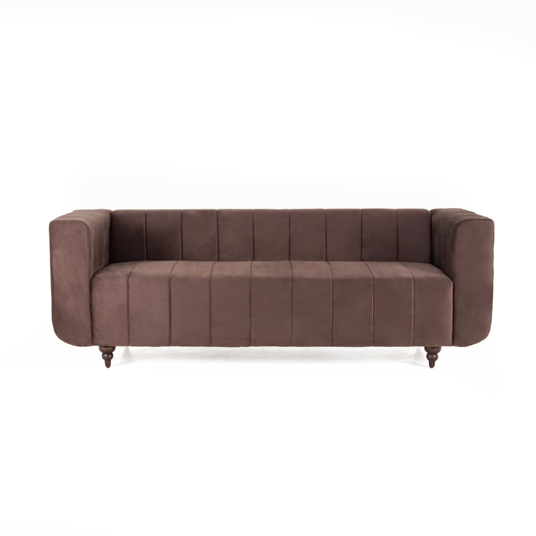 Peachtree Viva Three Seater Velvet Fabric - Peachtree Home