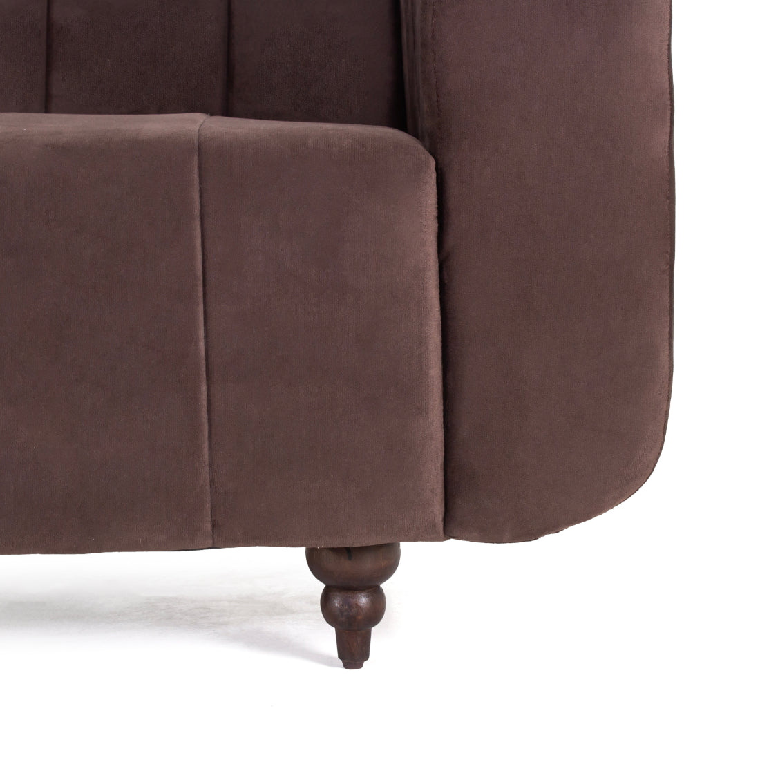 Peachtree Viva Three Seater Velvet Fabric - Peachtree Home