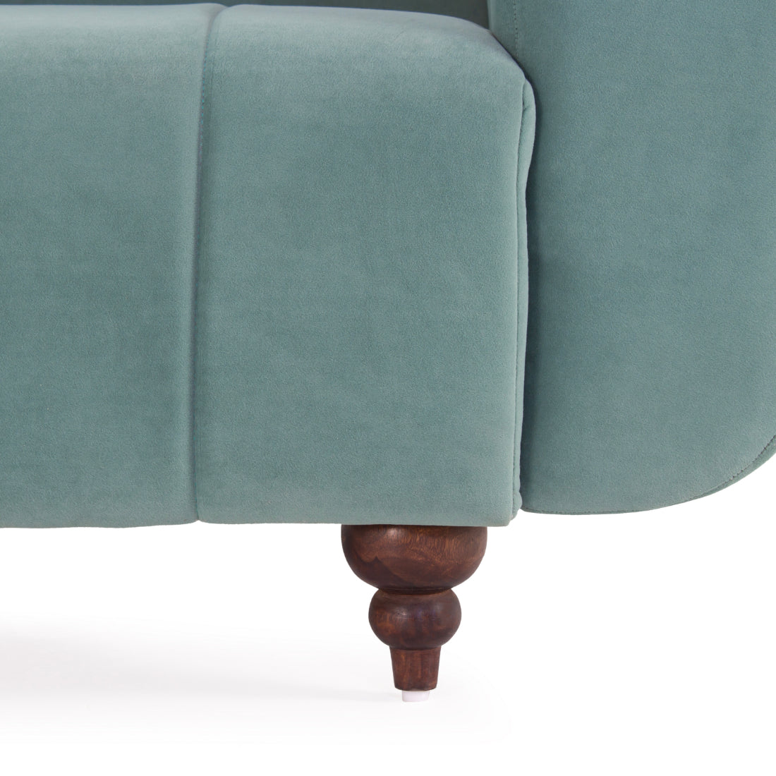 Peachtree Viva Three Seater Velvet Fabric - Peachtree Home