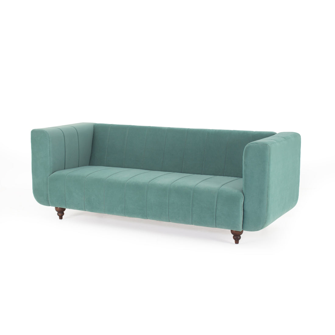 Peachtree Viva Three Seater Velvet Fabric - Peachtree Home