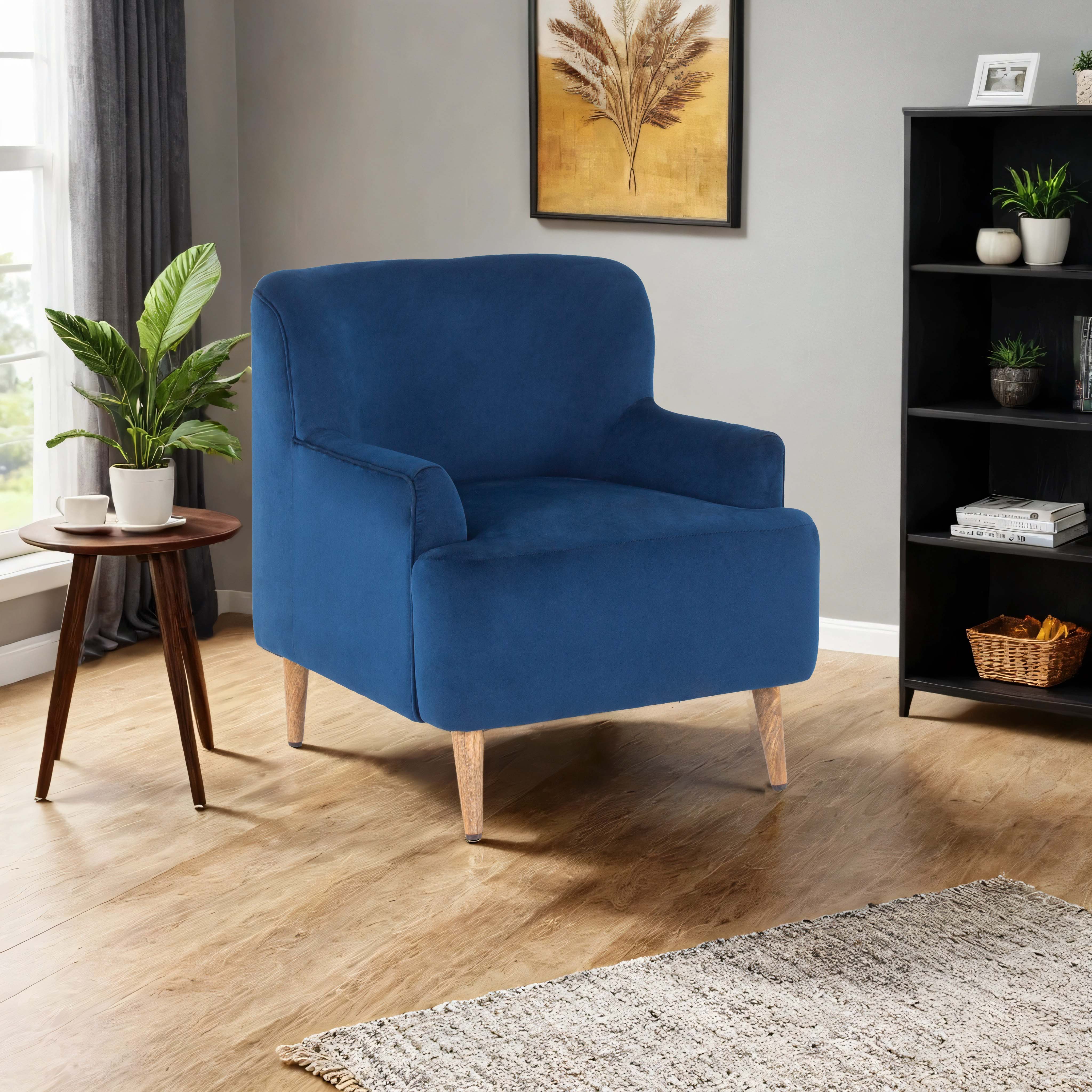 Peachtree Blue Chair With Arm - Peachtree Home