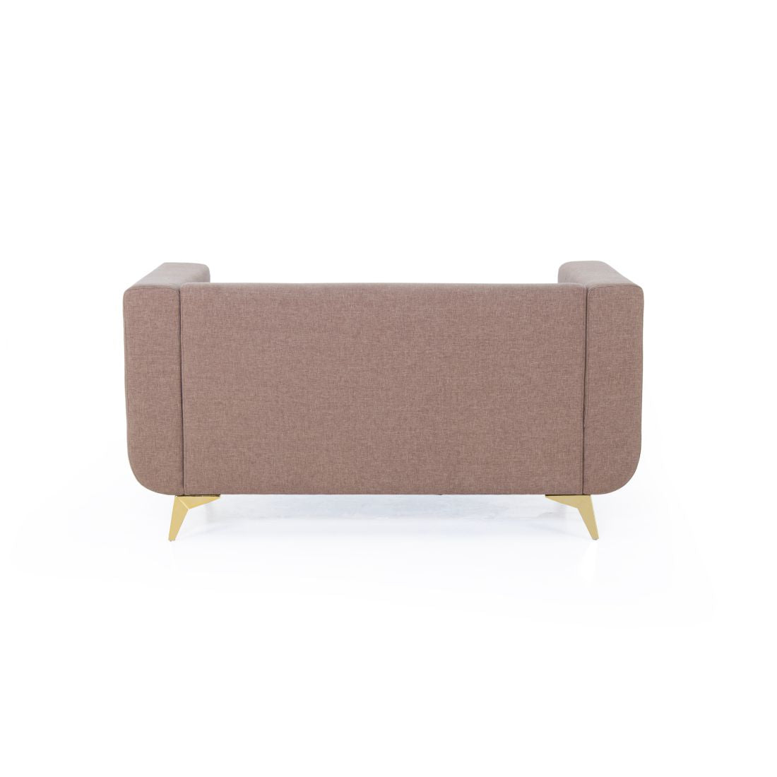 RIO 2-Seater Cotton Sofa In Light Brown Colour - Peachtree Home