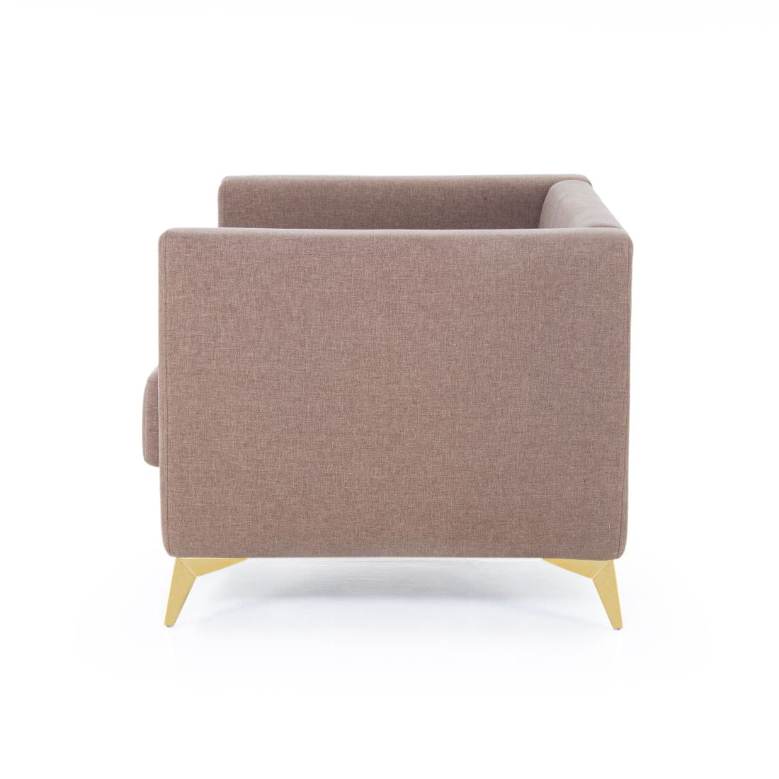 RIO 2-Seater Cotton Sofa In Light Brown Colour - Peachtree Home