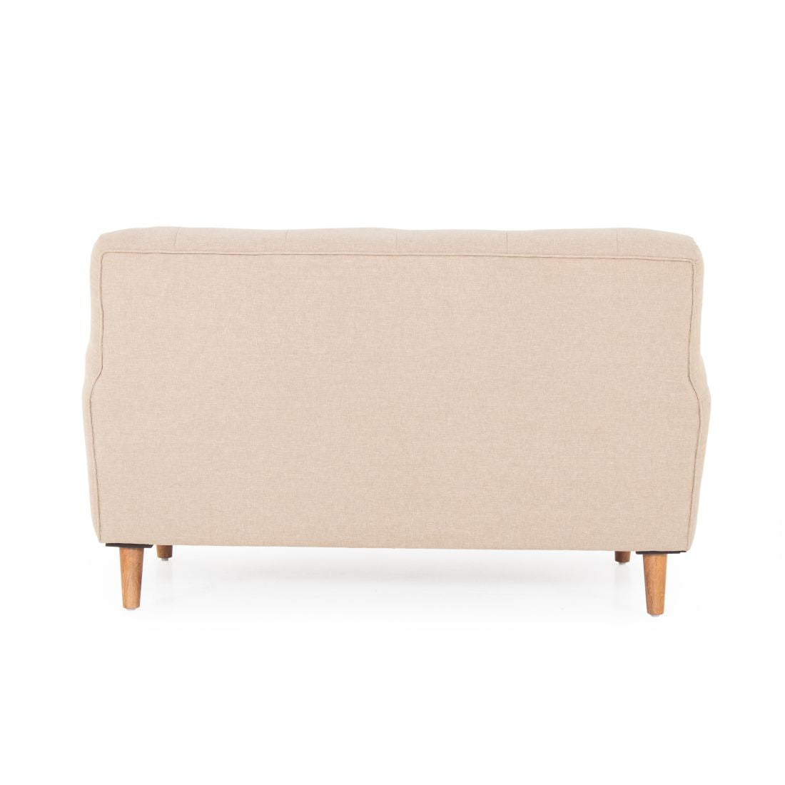 Tuxido 2-Seater Cotton Sofa In Biege Colour - Peachtree Home