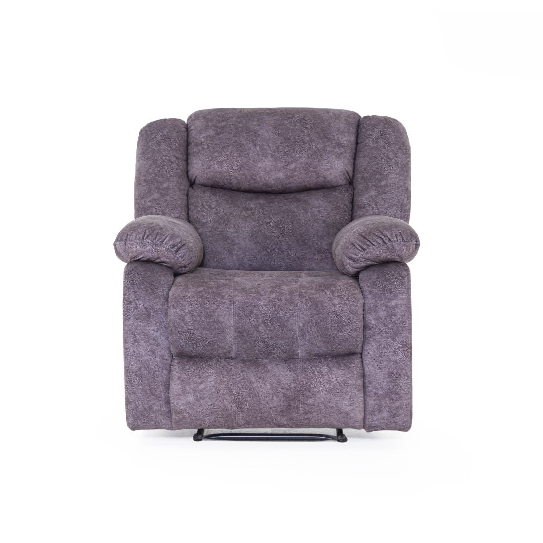 Costa Suede Recliner Sofa In Grey Colour