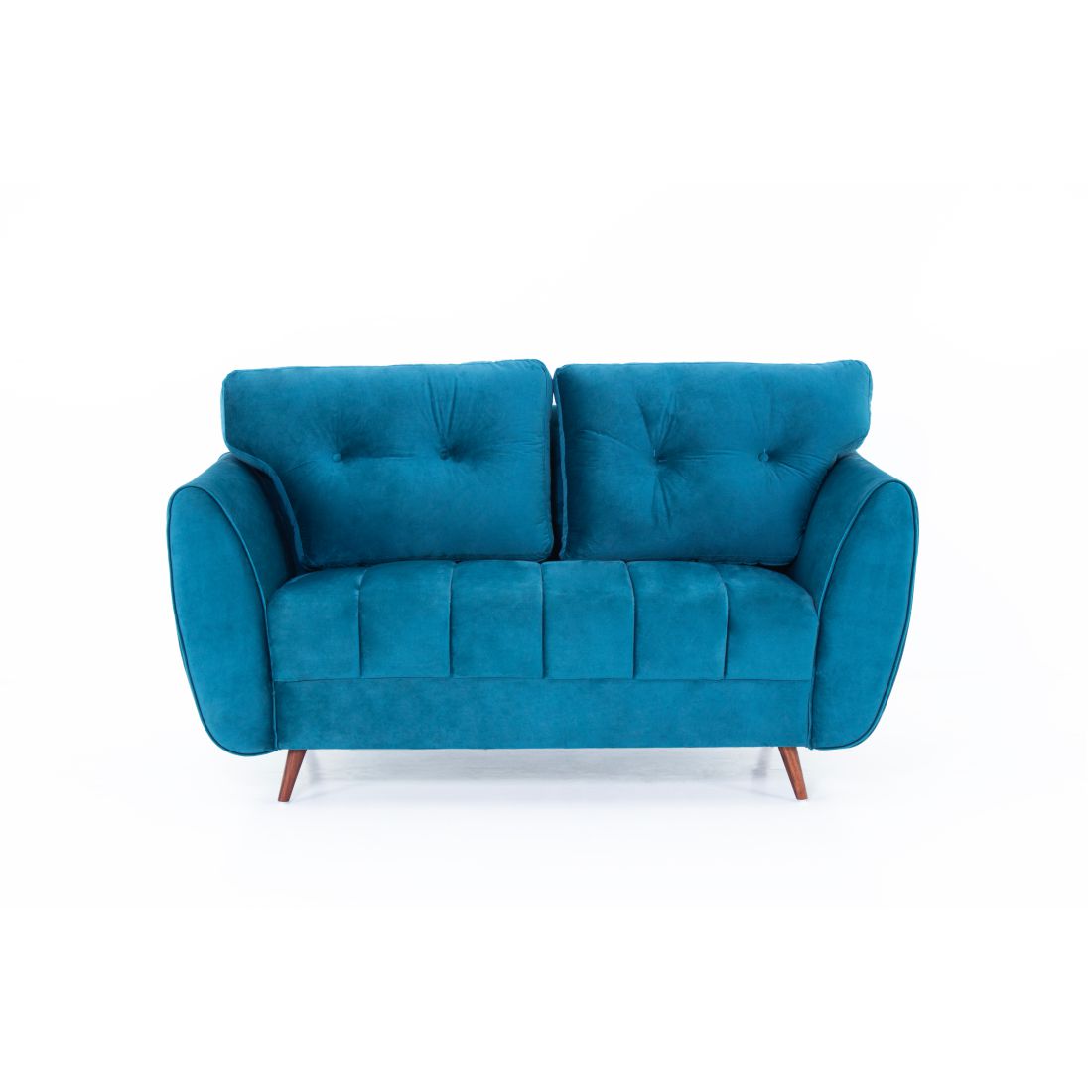 Eden 2-Seater Velvet Sofa In Teal Green Colour