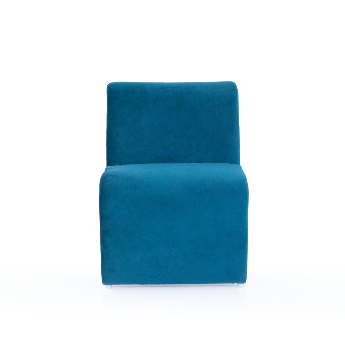 Velvet Chair In Green Colour