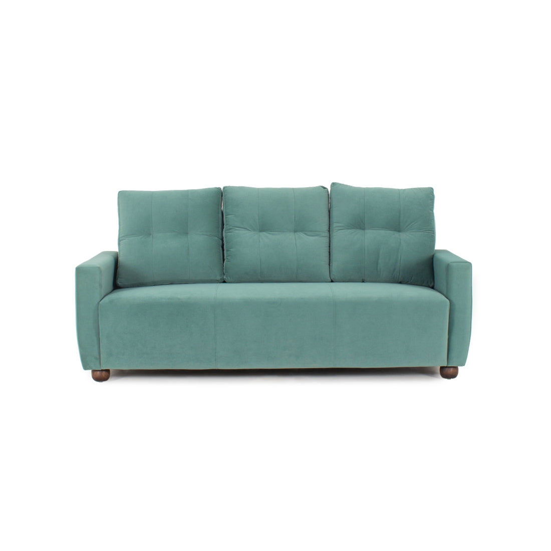 Napier 3-Seater Velvet sofa in Light Green colour