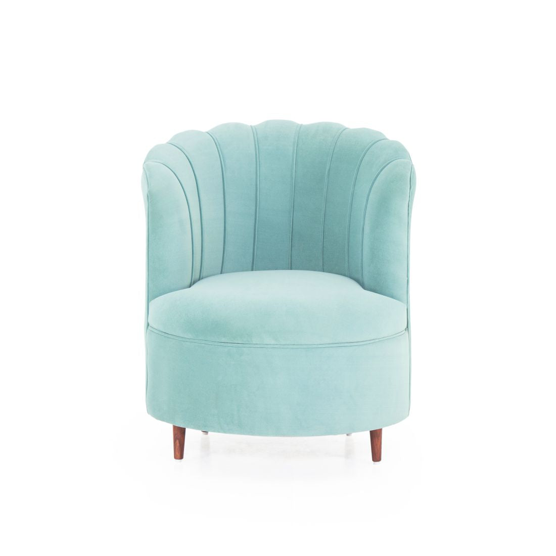 Rose Velvet Chair In Light Green Colour