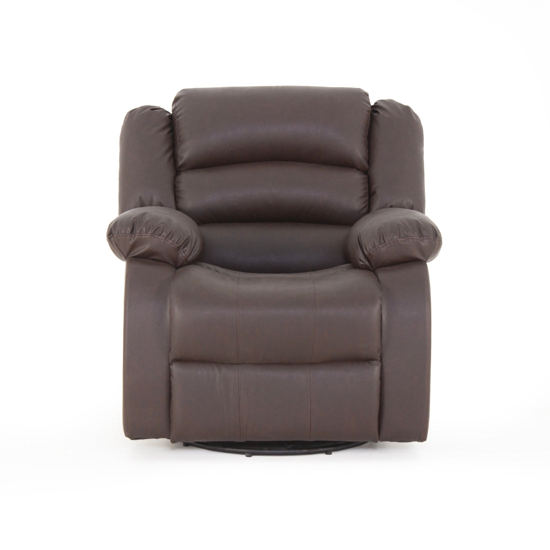 Alexandra Leatherite Recliner With Rocker In Brown Colour