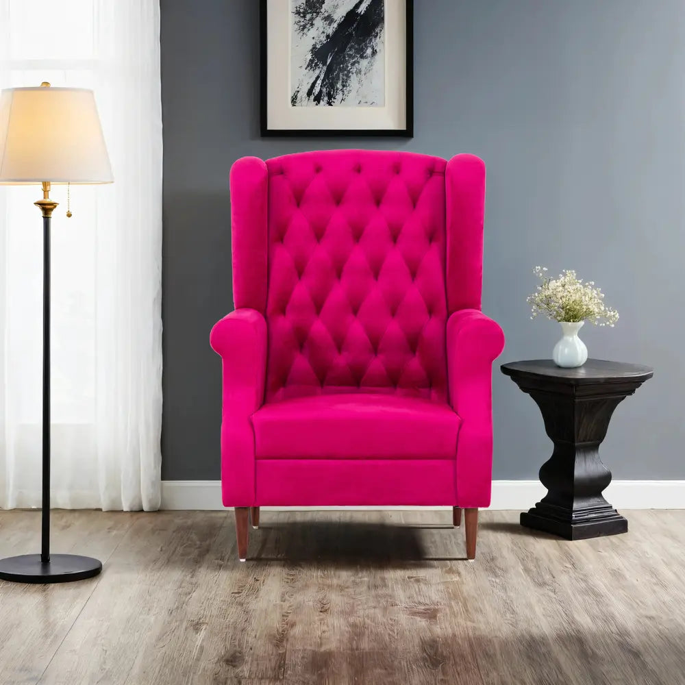 Eliza Velvet Chair With Arm For Living Room - Peachtree Home