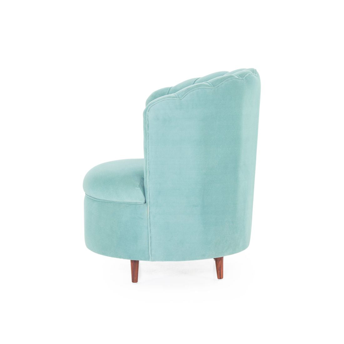 Rose Velvet Chair In Light Green Colour