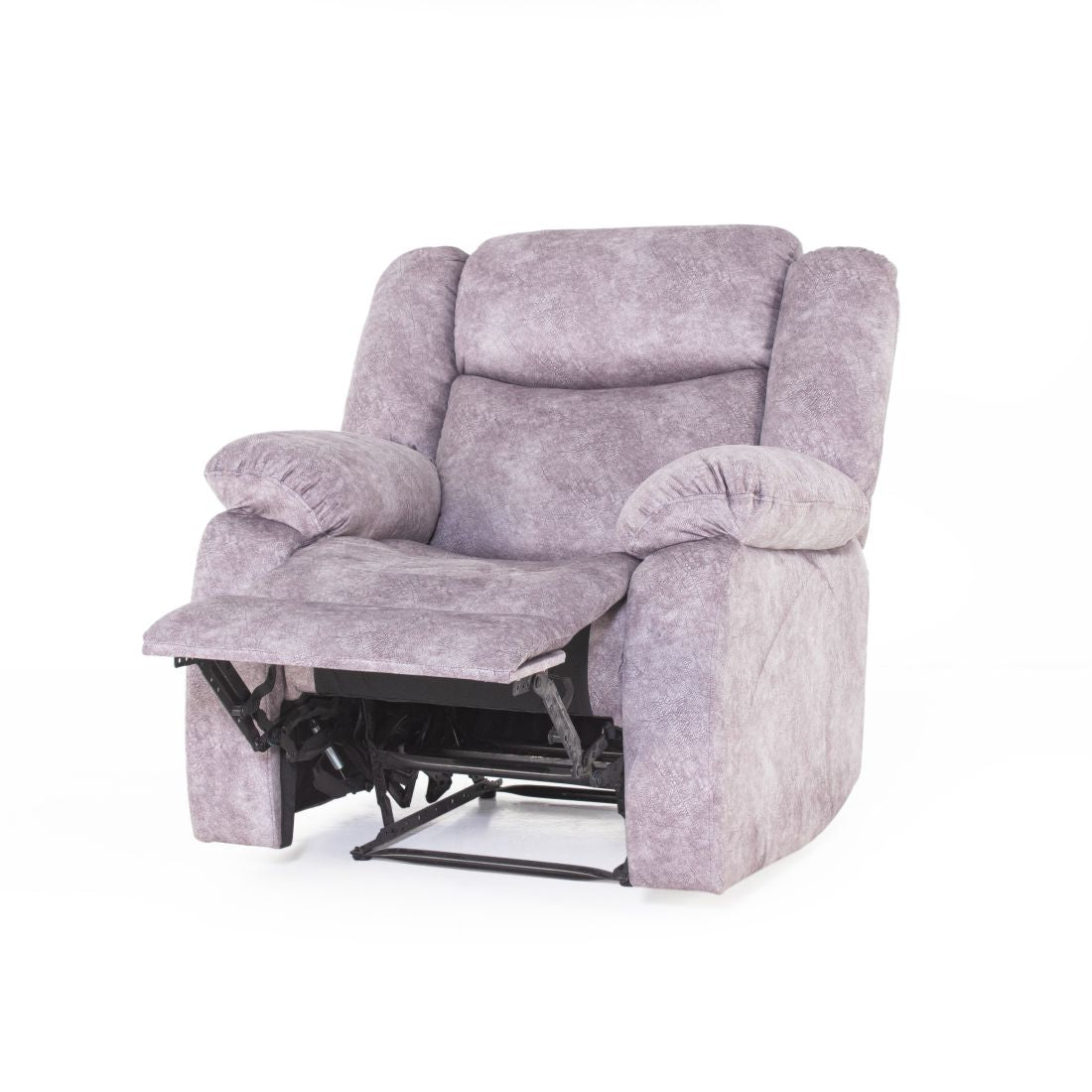 Costa Suede Recliner Sofa In Grey Colour