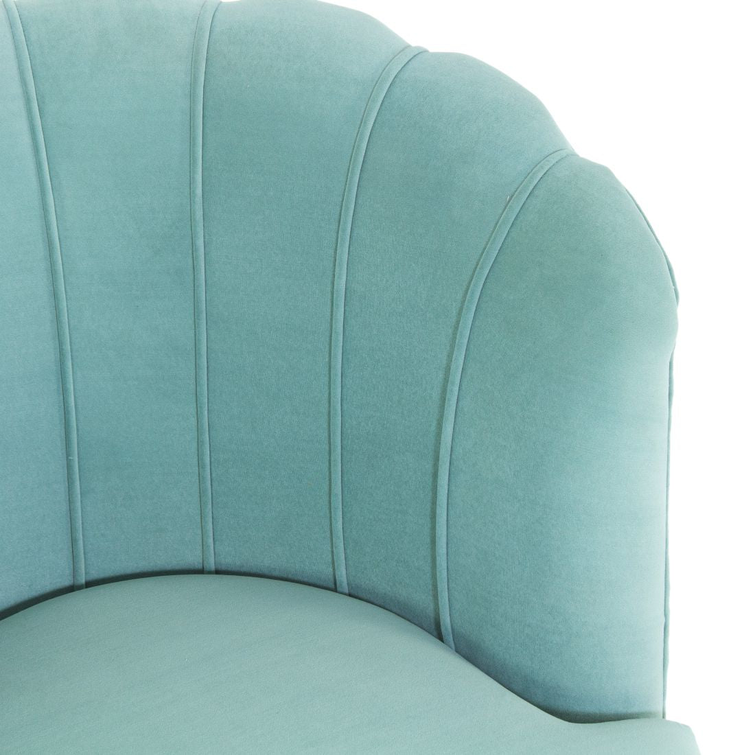 Rose Velvet Chair In Light Green Colour