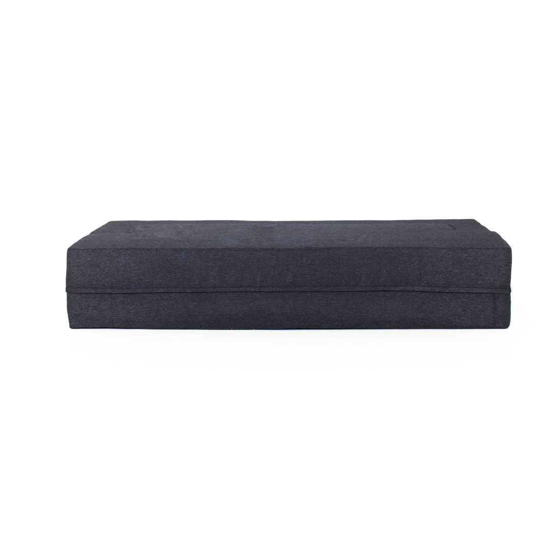 Zoe 3-seater Jute Sofa Cum Bed In Black Colour