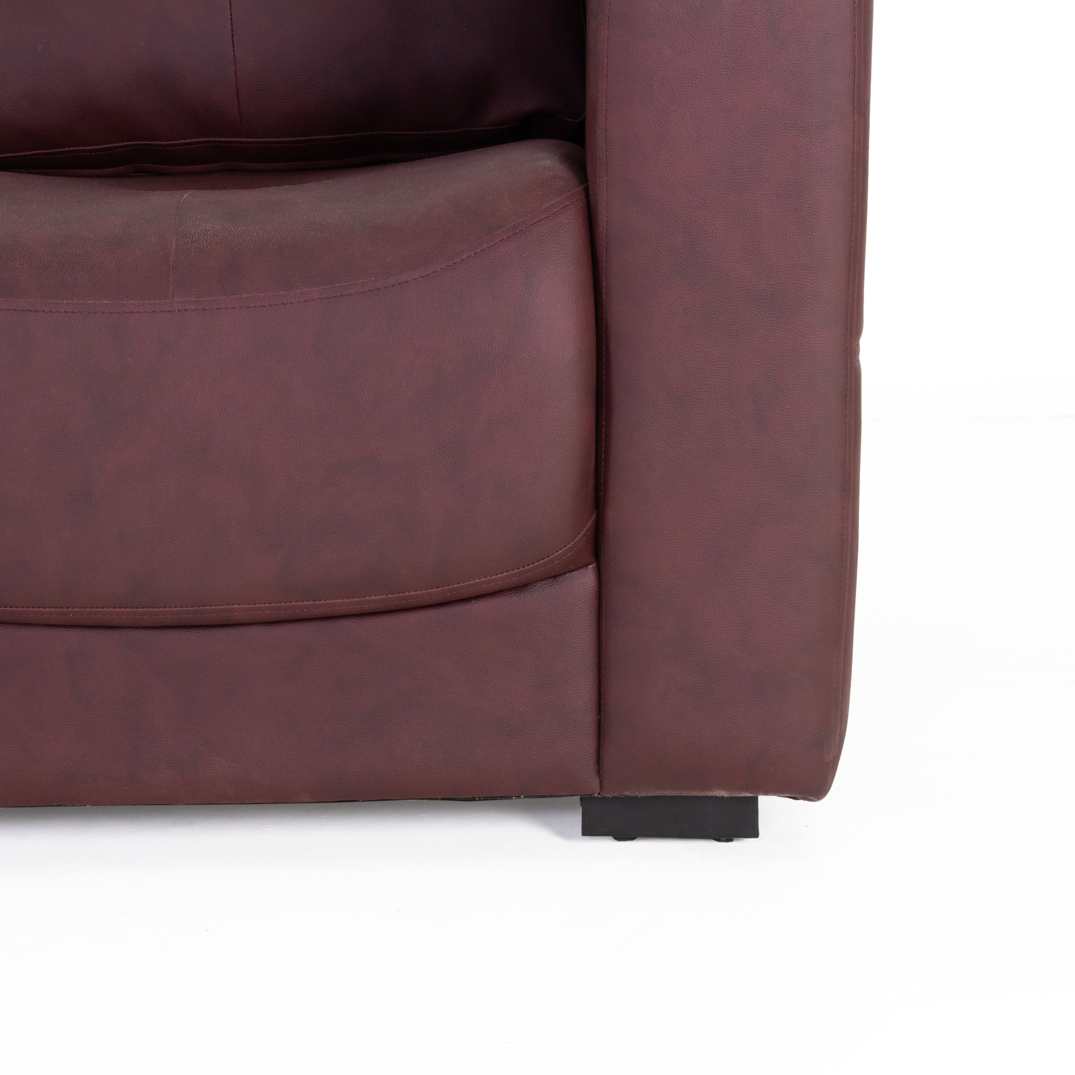 Peachtree Orchid Three Seater Seater Sofa Letherite (Brown)