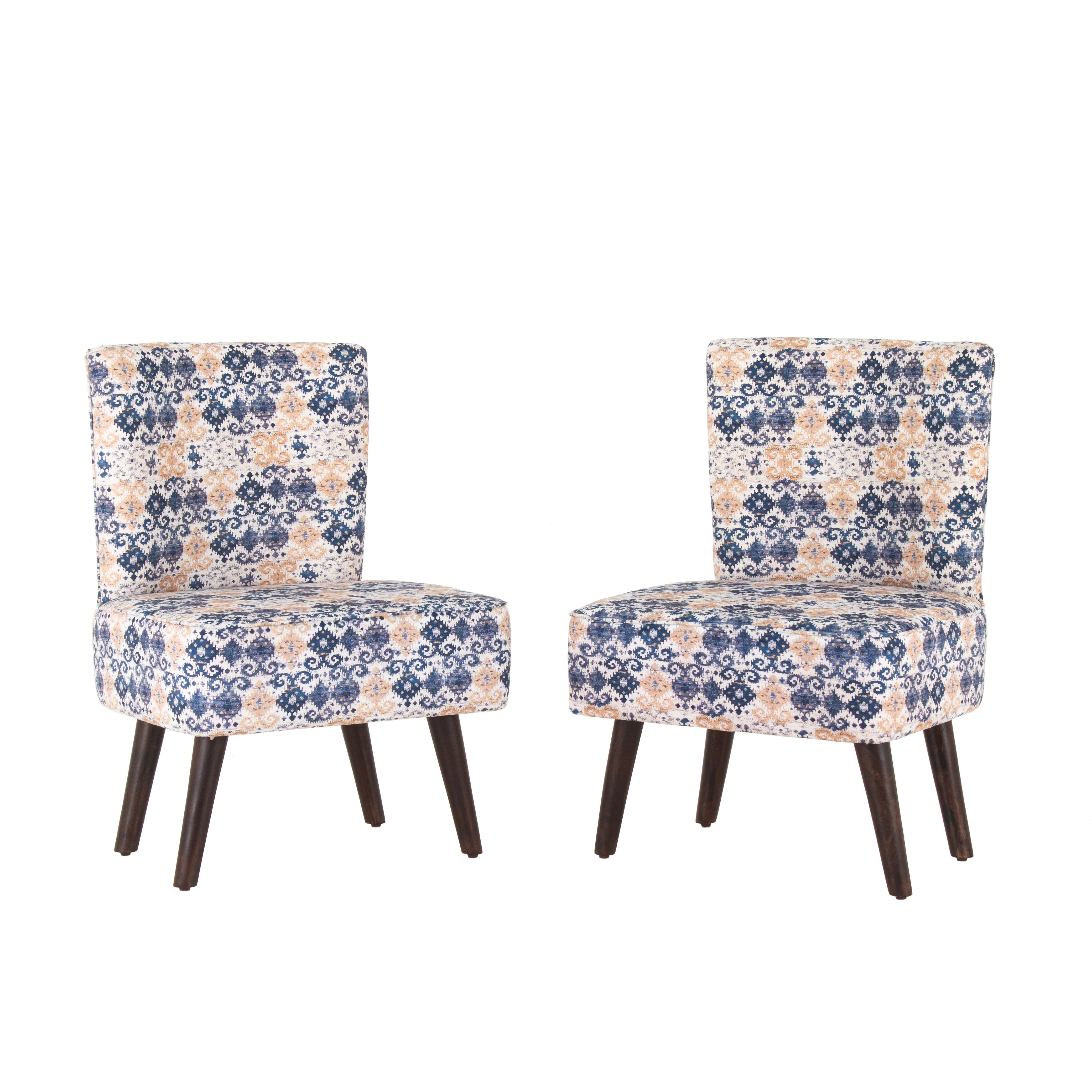 Hellena Cotton Chair For Living Room (Set Of 2)