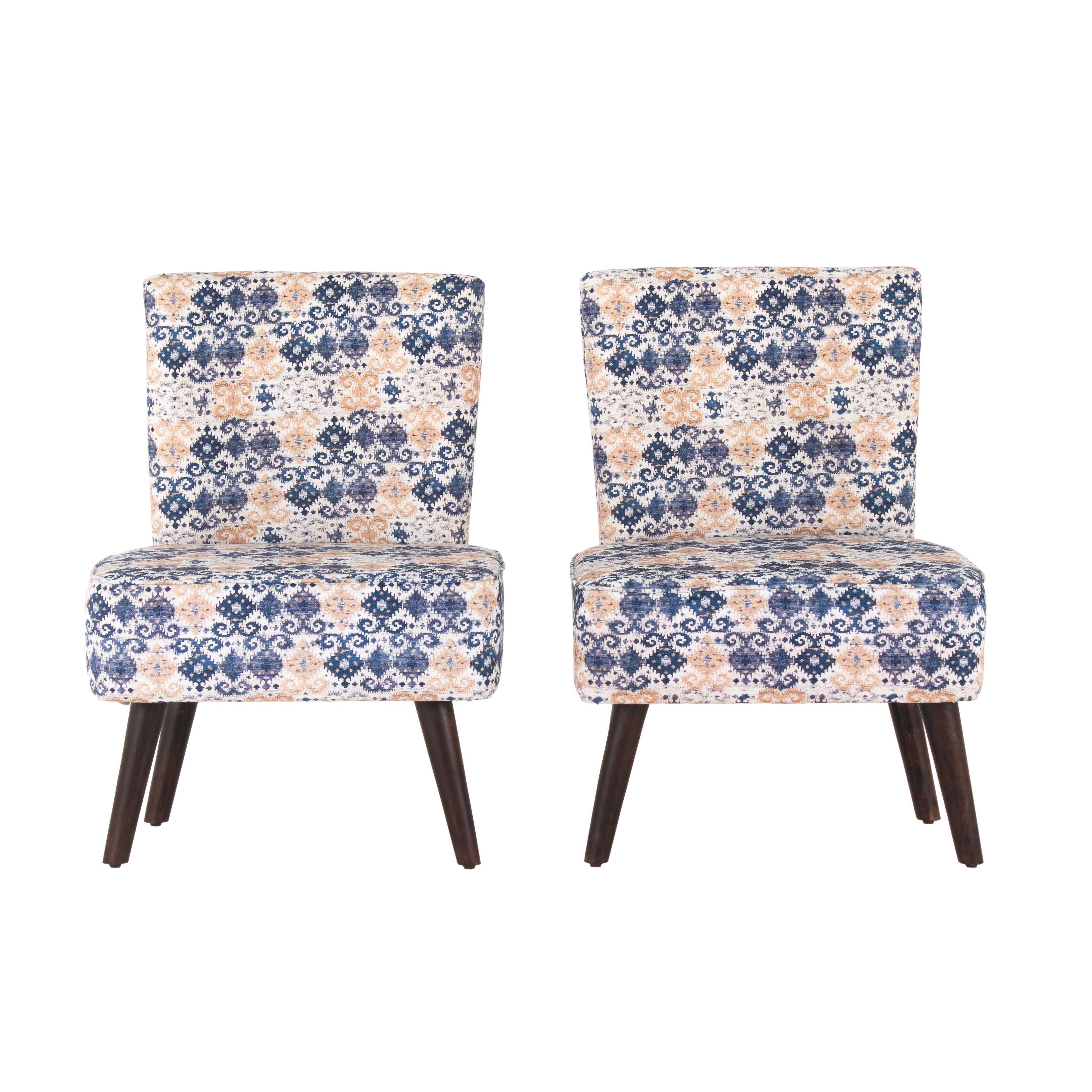 Hellena Cotton Chair For Living Room (Set Of 2)