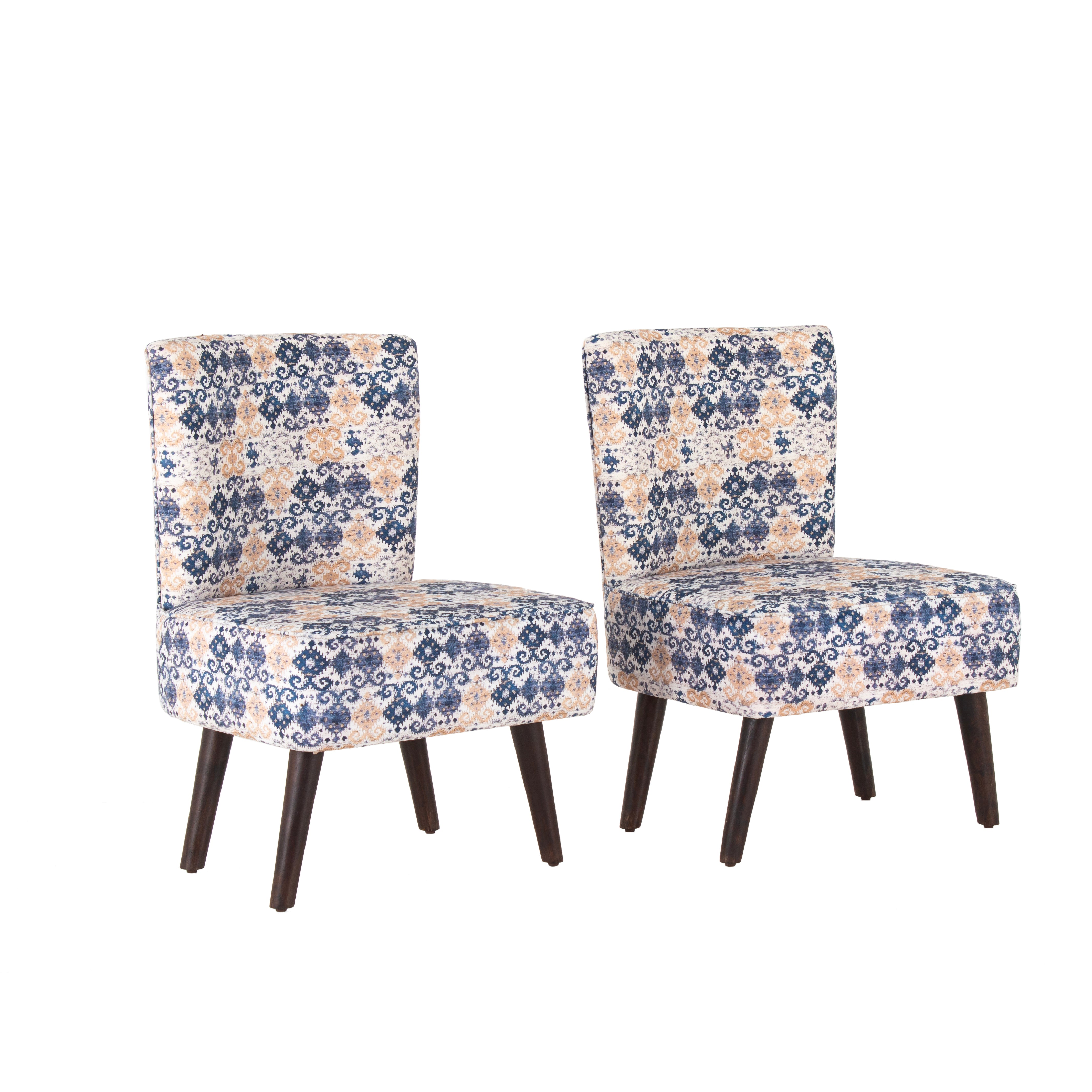 Hellena Cotton Chair For Living Room (Set Of 2)