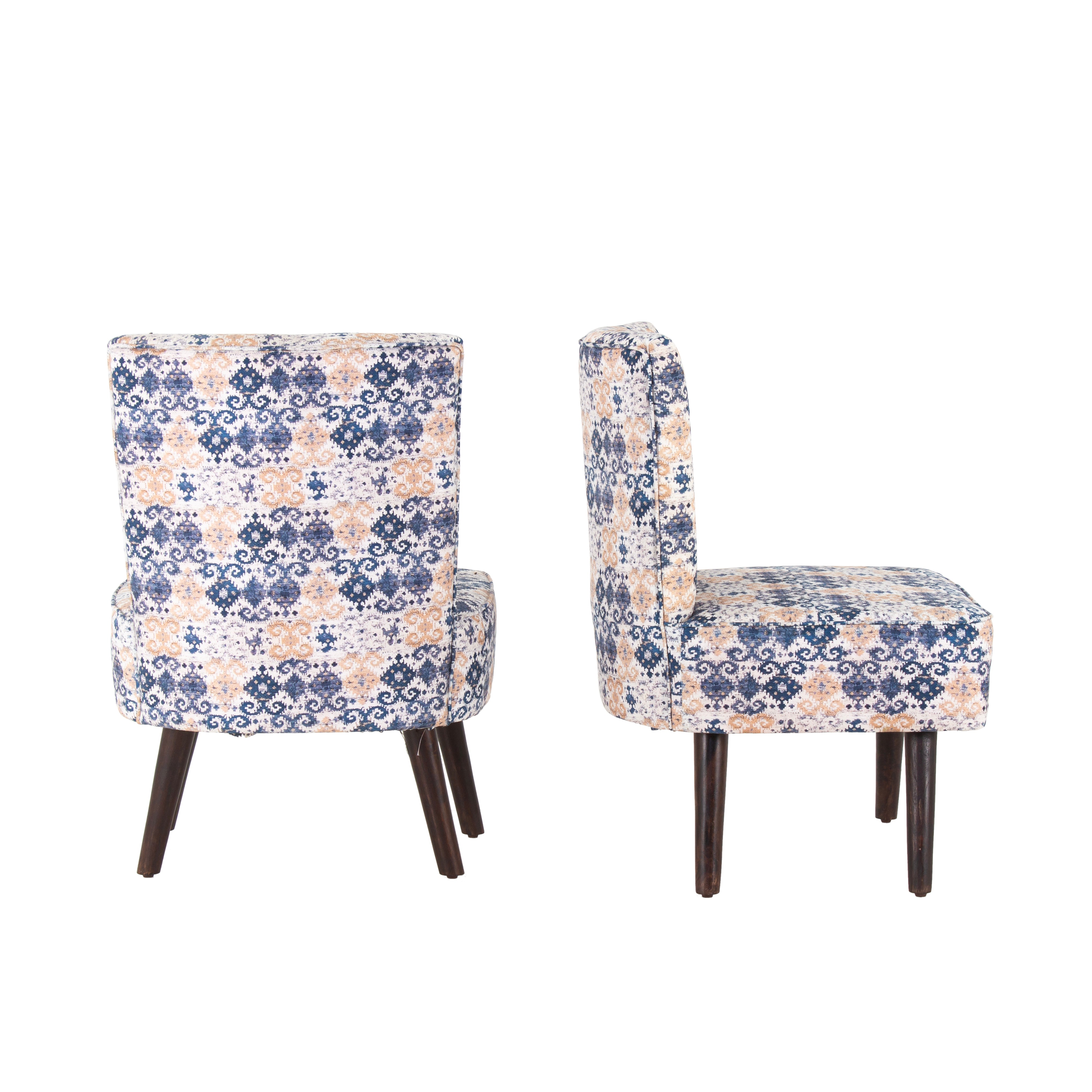 Hellena Cotton Chair For Living Room (Set Of 2)