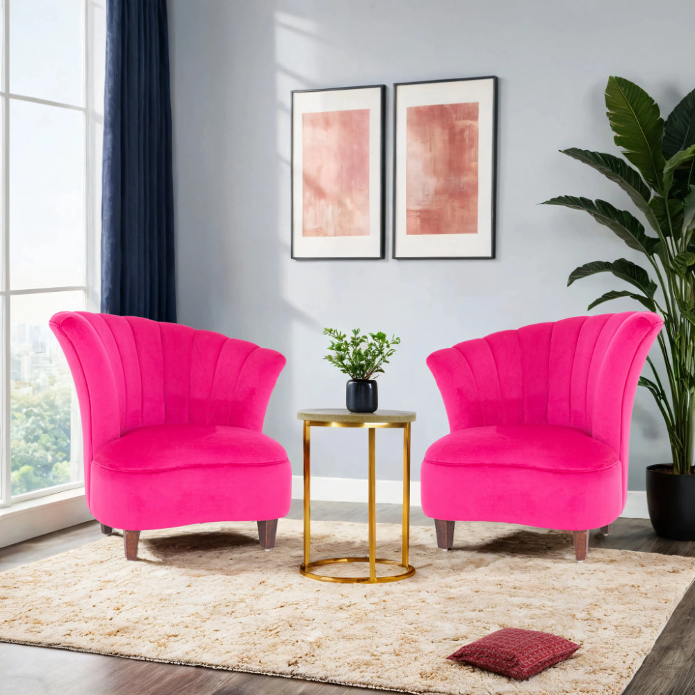 Butterfly Velvet Chair (Set of 2) - Peachtree Home