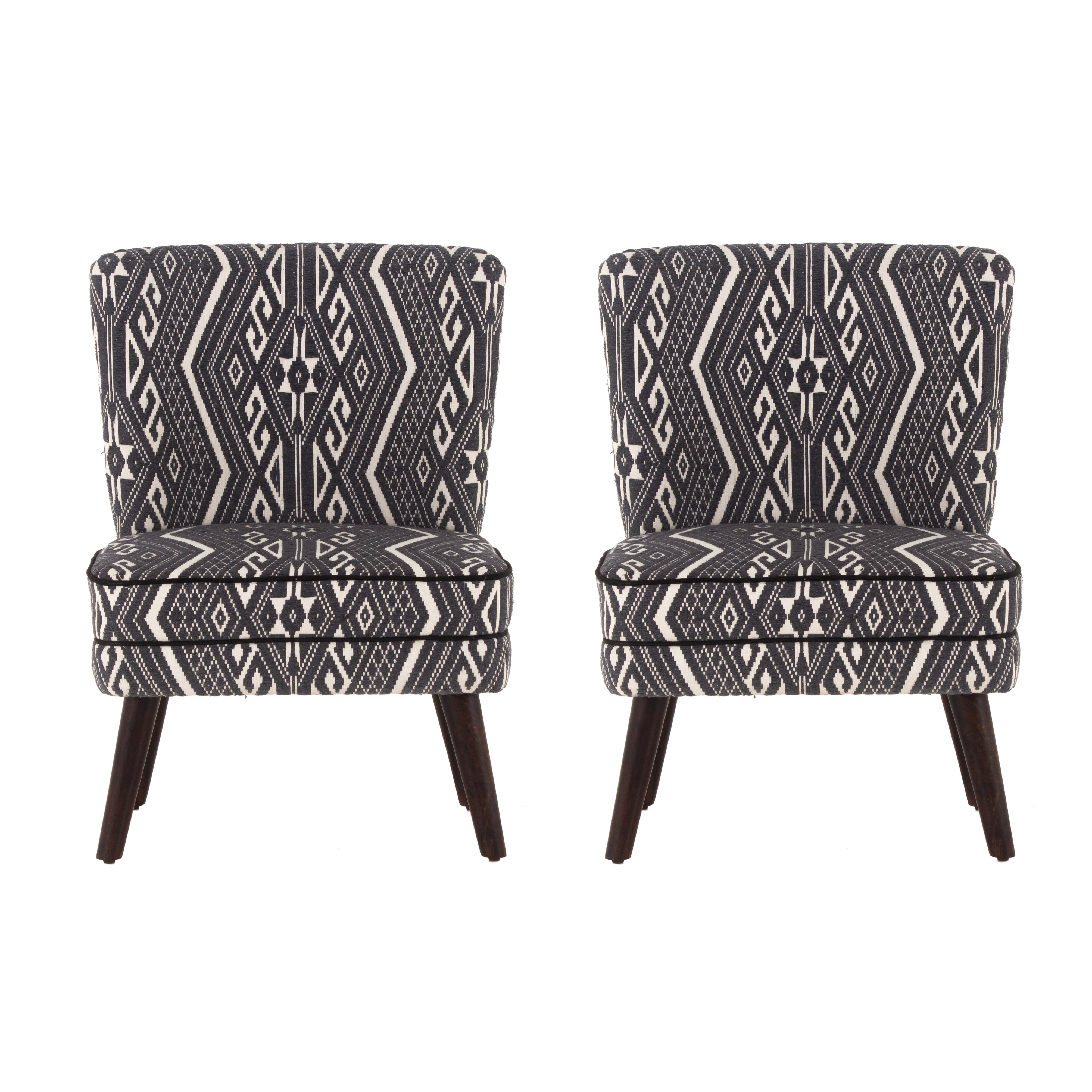 Rochllee Suede Velvet Chair For Living Room (Set Of 2)