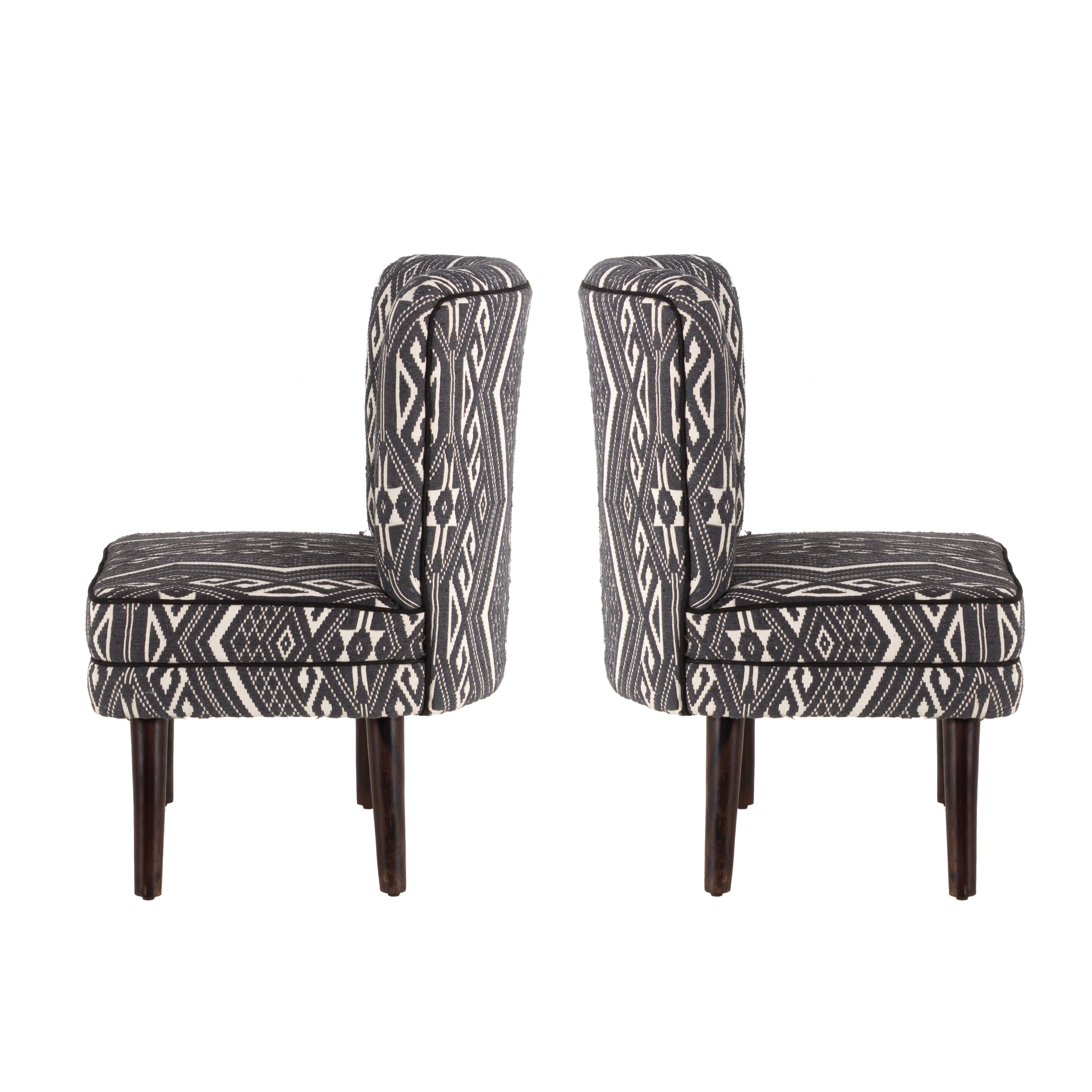 Rochllee Suede Velvet Chair For Living Room (Set Of 2)